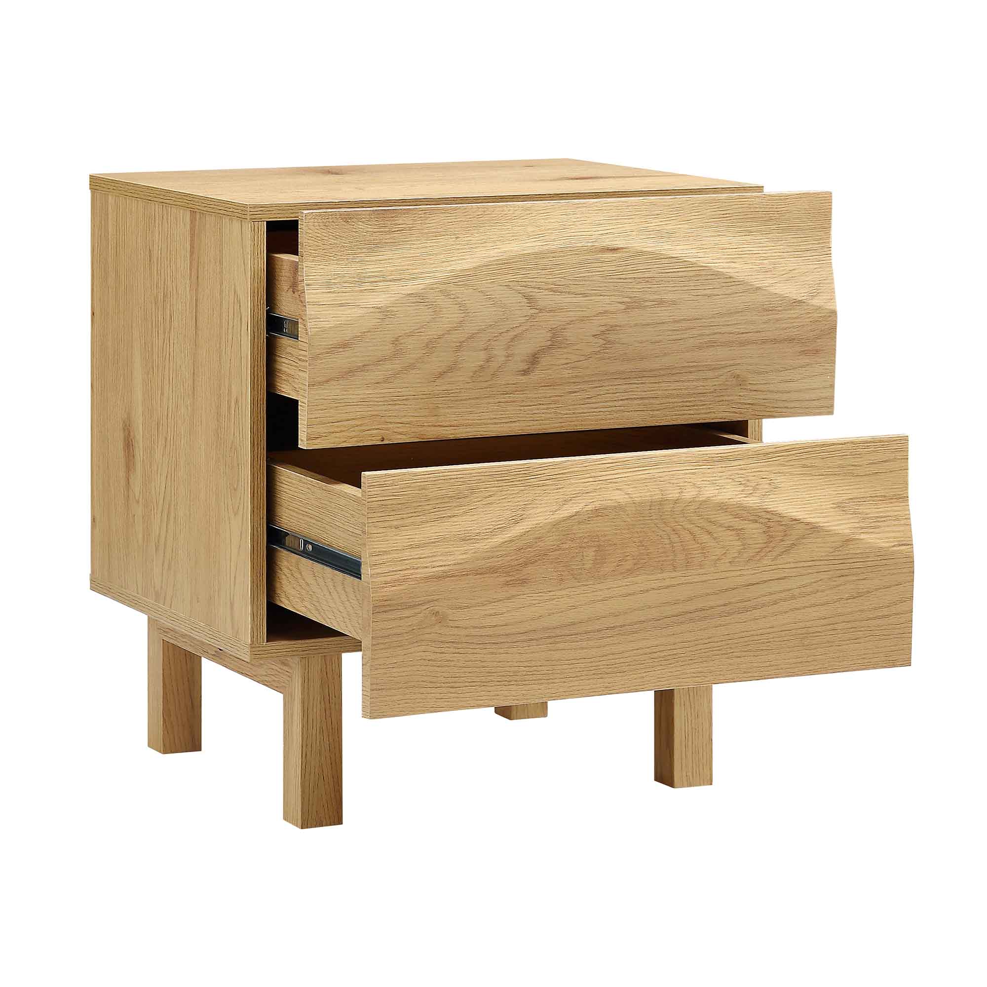 Moriko 2 Drawer Bedside Table - Image 6