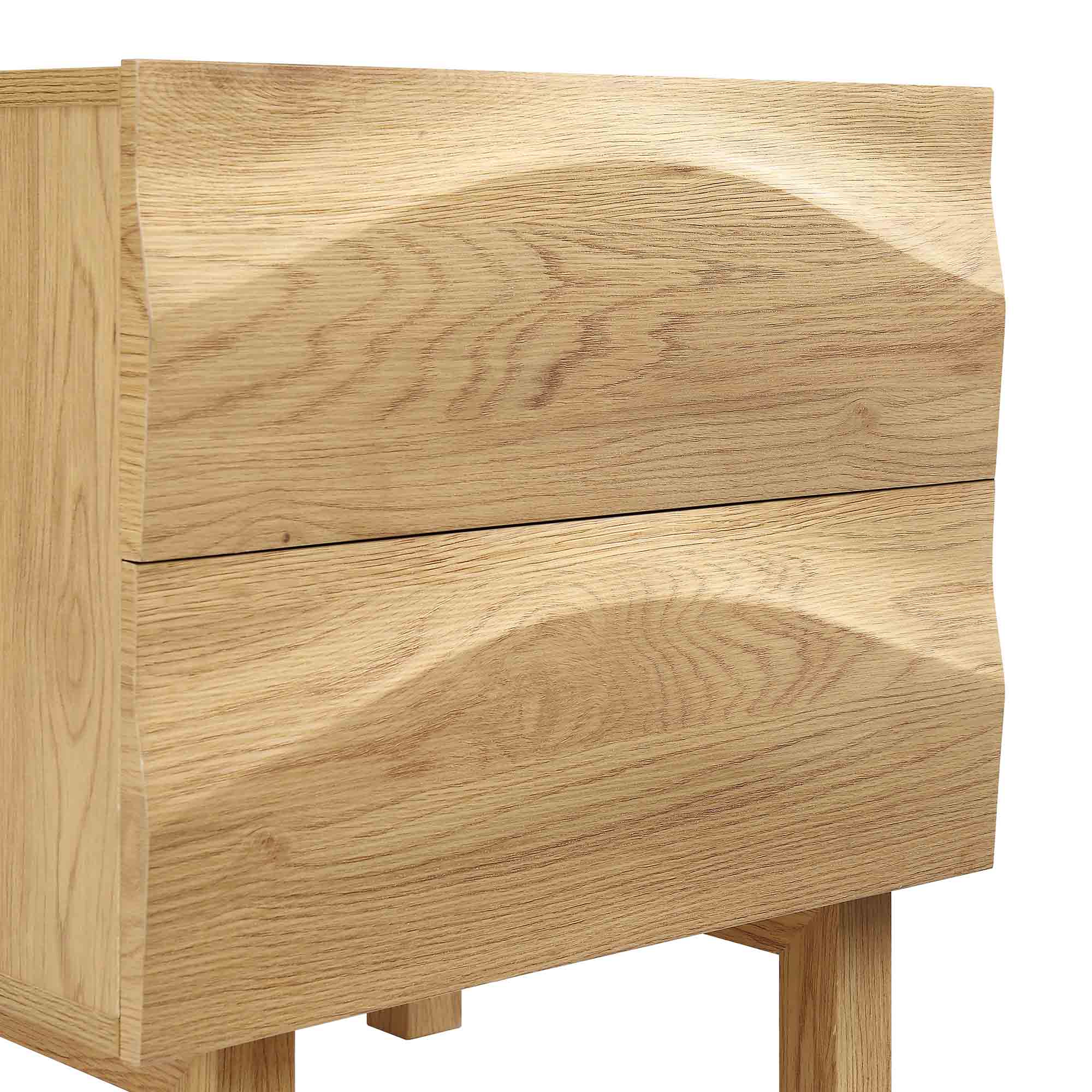 Moriko 2 Drawer Bedside Table - Image 9
