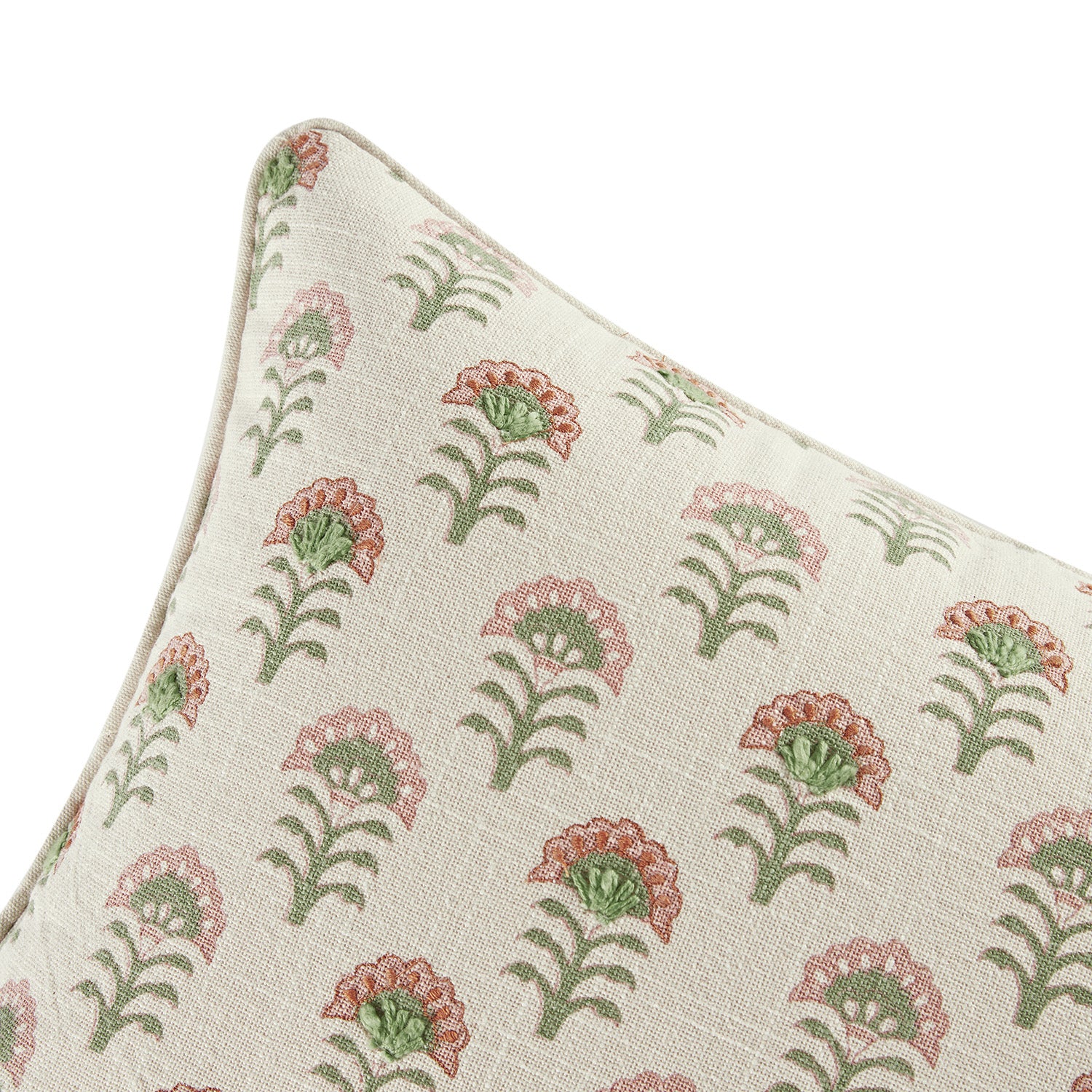Nazaar Kaleido Bloom Cotton Duck Rectangular Cushion - Image 3