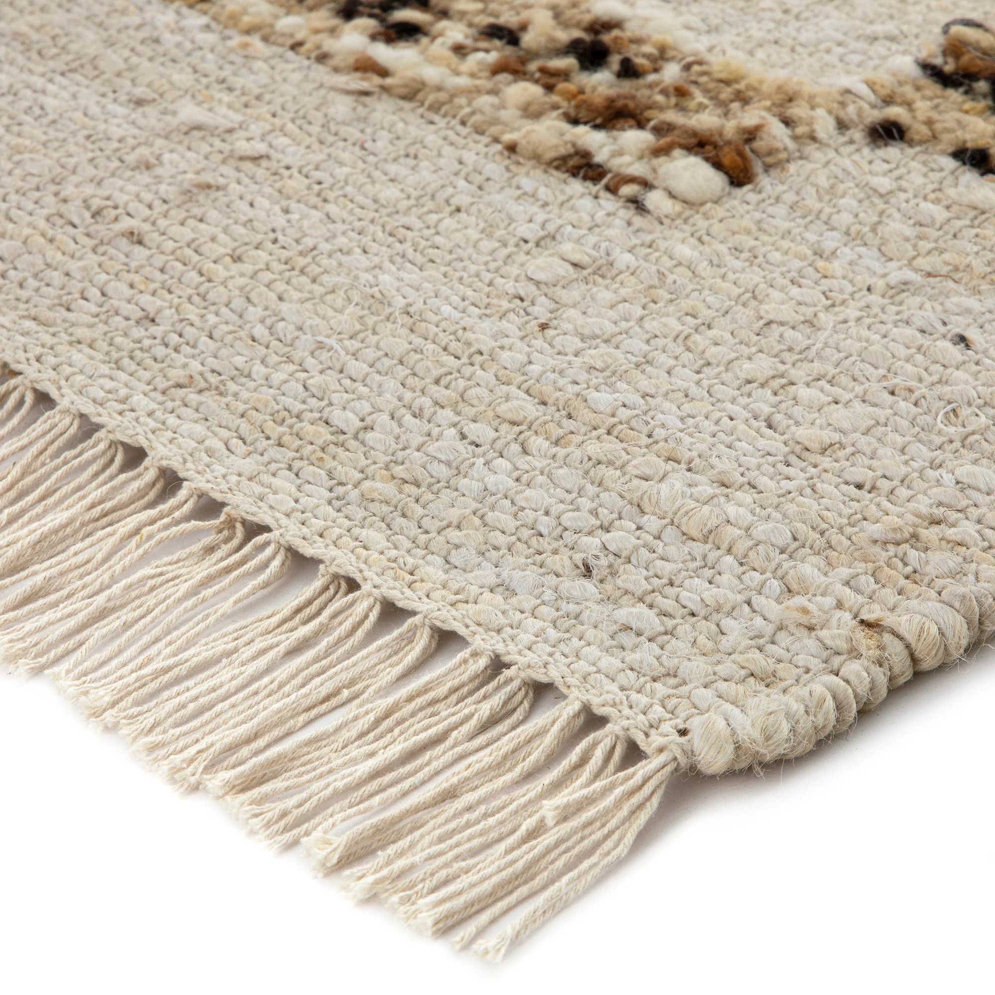 Noa Linear Cream Handwoven Wool Runner - Image 5