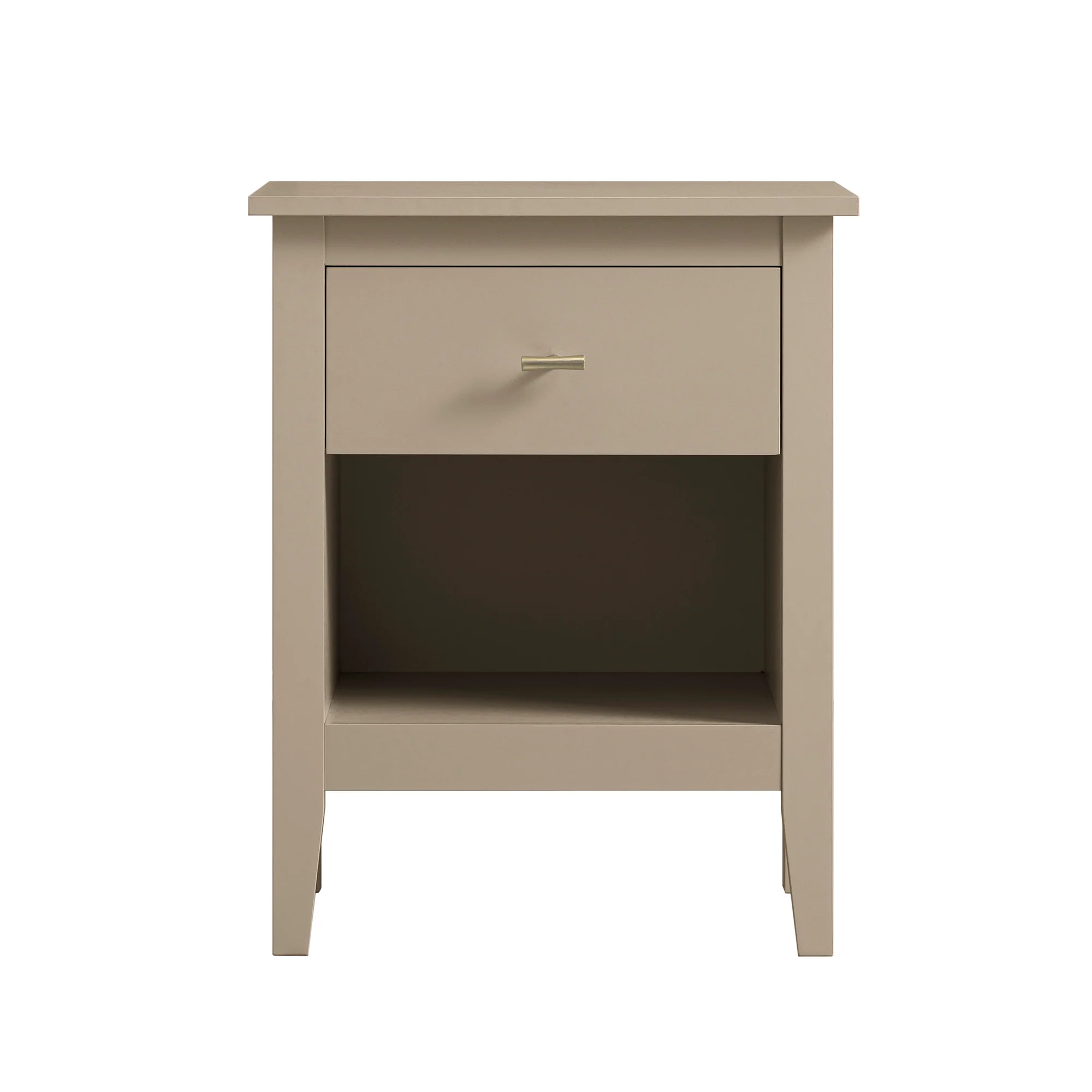 Oakham 1-Drawer Bedside Table, Deep Greige - Image 5