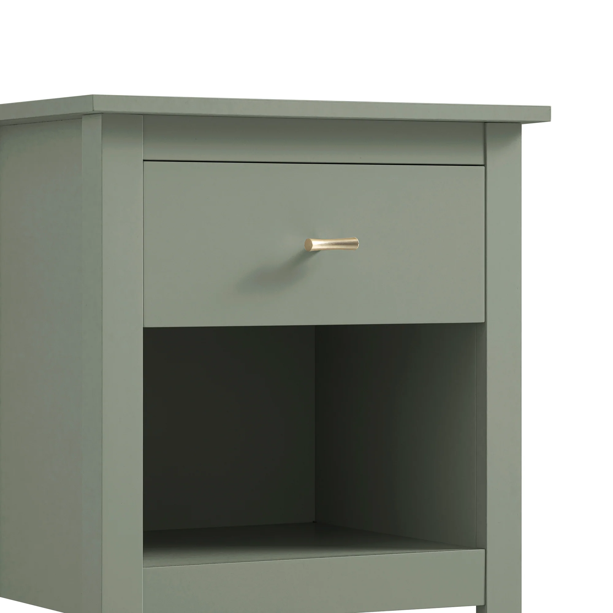 Oakham 1-Drawer Bedside Table, Desert Sage - Image 12
