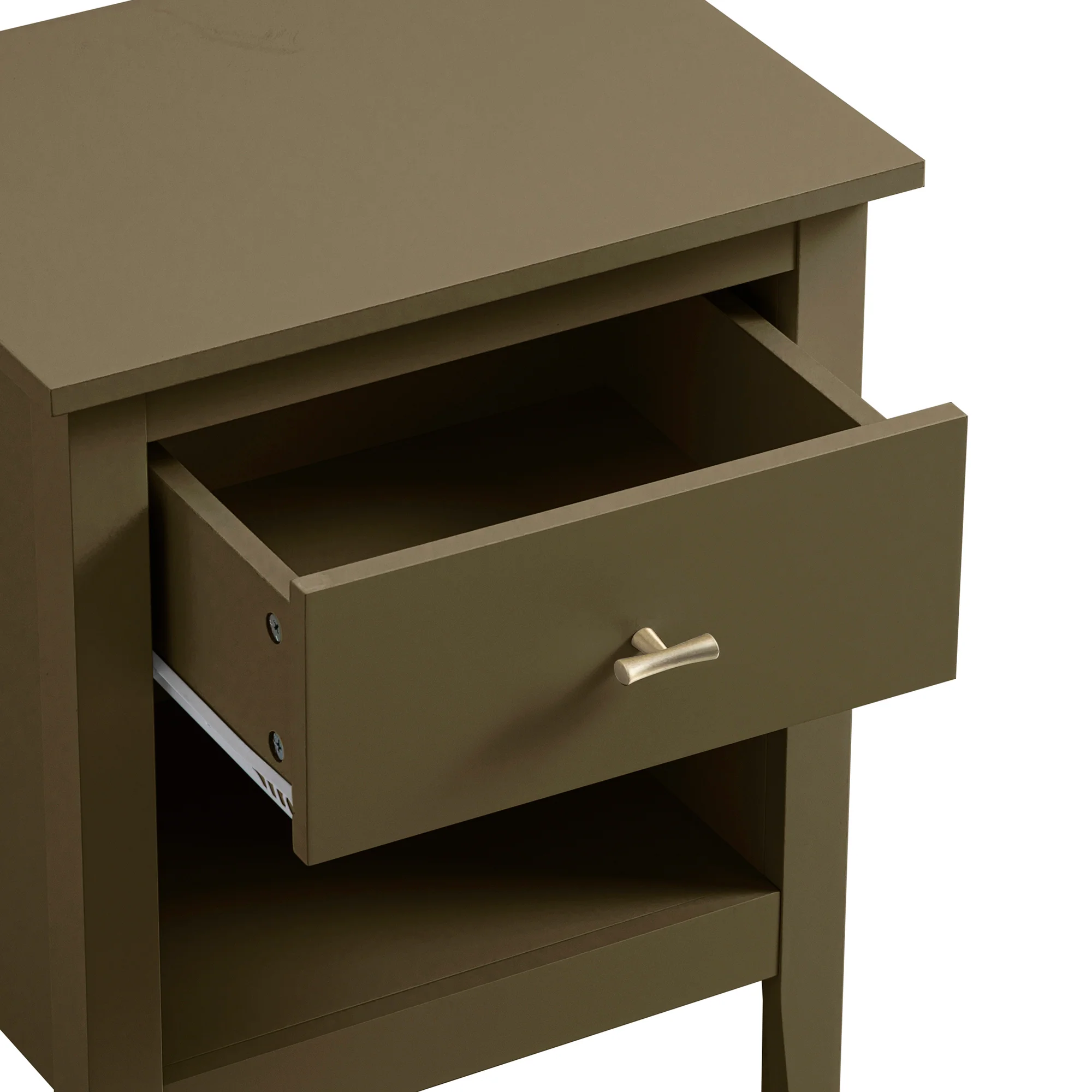 Oakham 1-Drawer Bedside Table, Olive Grove - Image 13