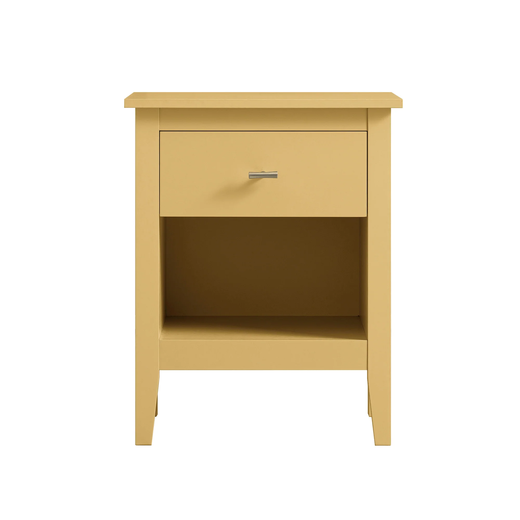 Oakham 1-Drawer Bedside Table, Rattan Yellow - Image 6