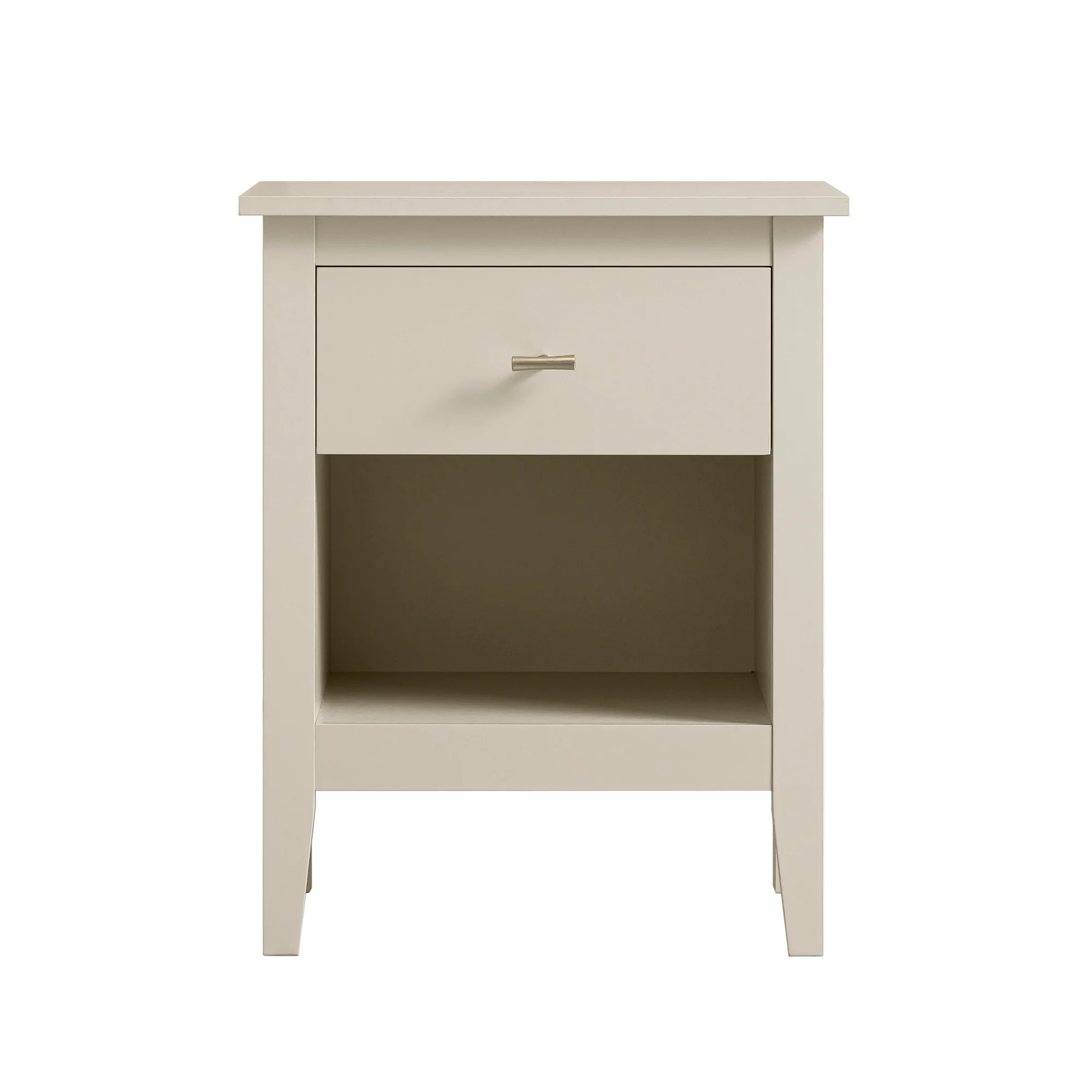 Oakham 1-Drawer Bedside Table, Shaded White - Image 5