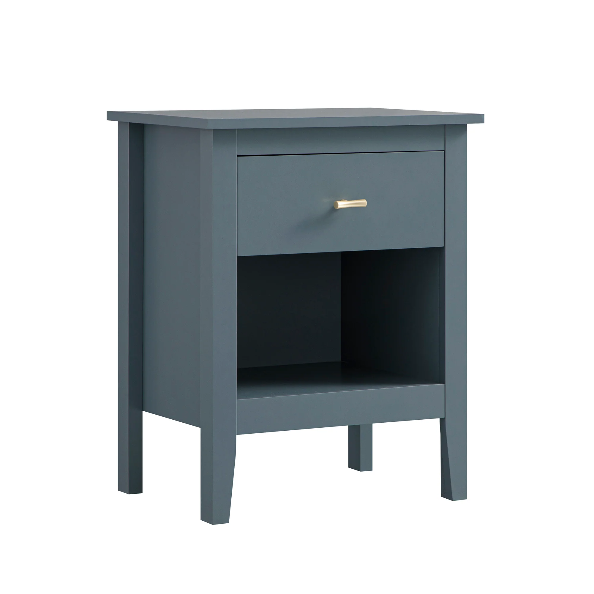 Oakham 1-Drawer Bedside Table, Stormy Blue - Image 6