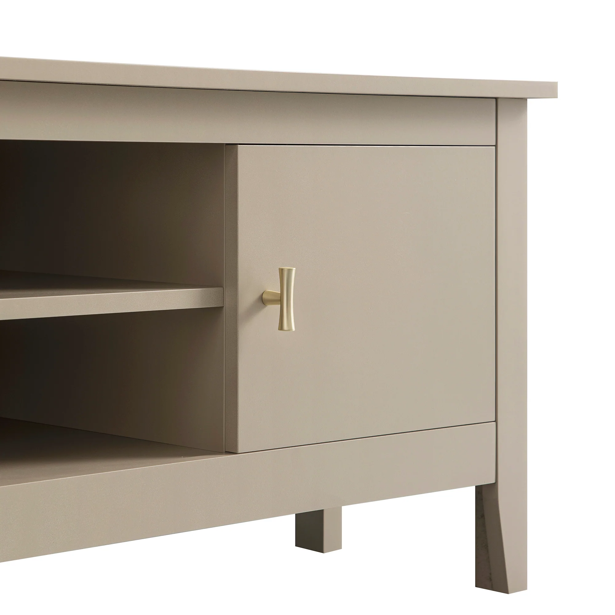 Oakham 120cm Corner TV Unit, Deep Greige - Image 9