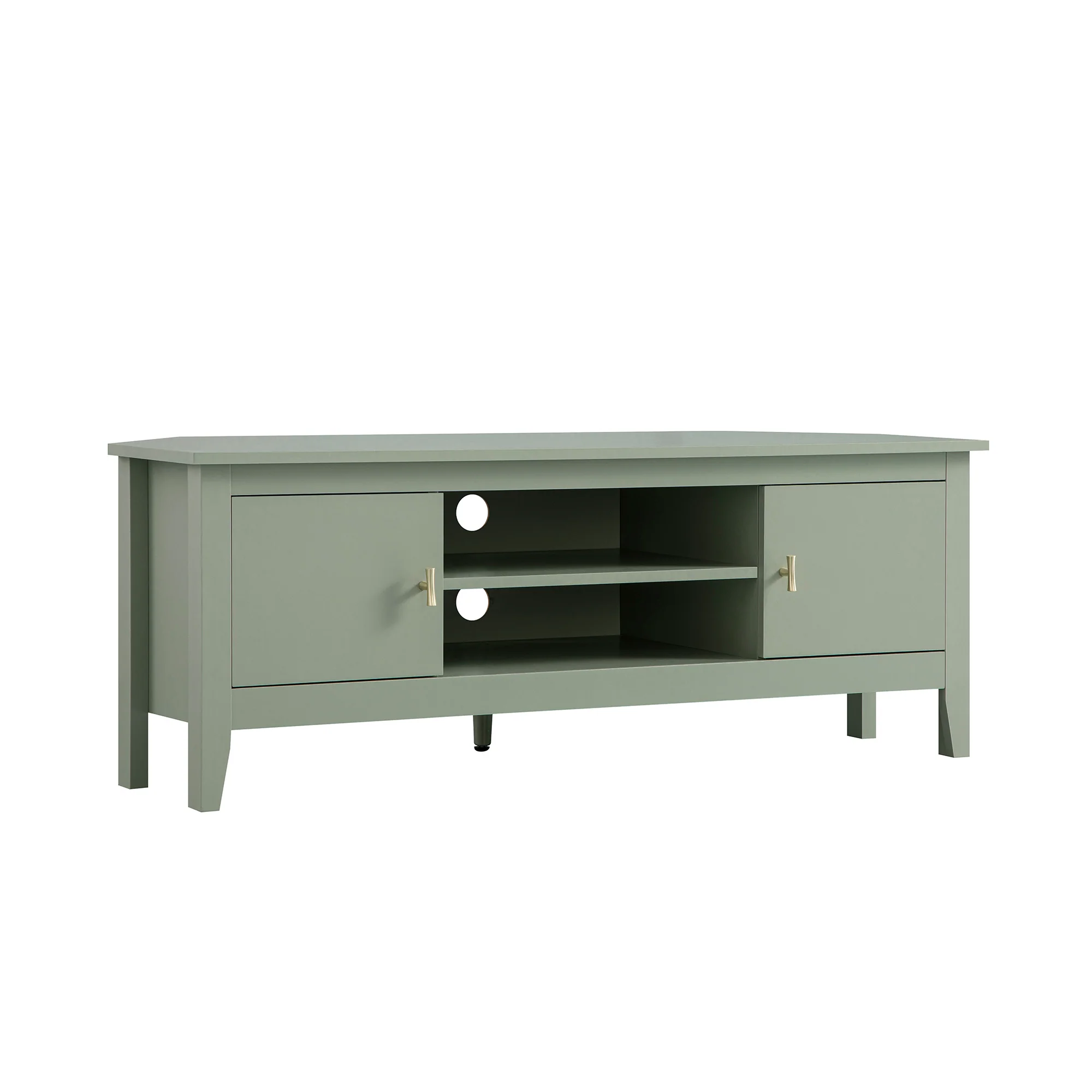Oakham 120cm Corner TV Unit, Desert Sage - Image 3