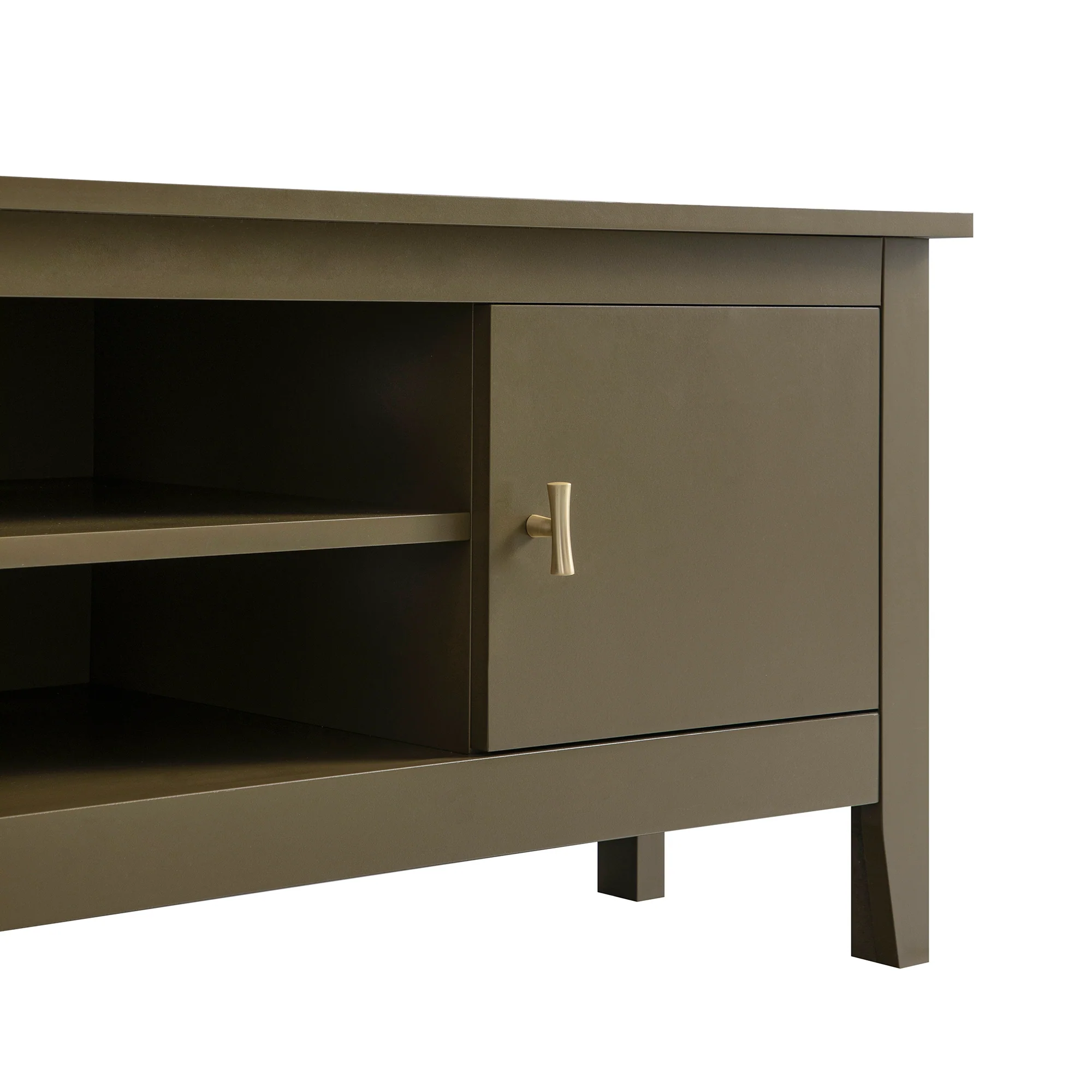 Oakham 120cm Corner TV Unit, Olive Grove - Image 15