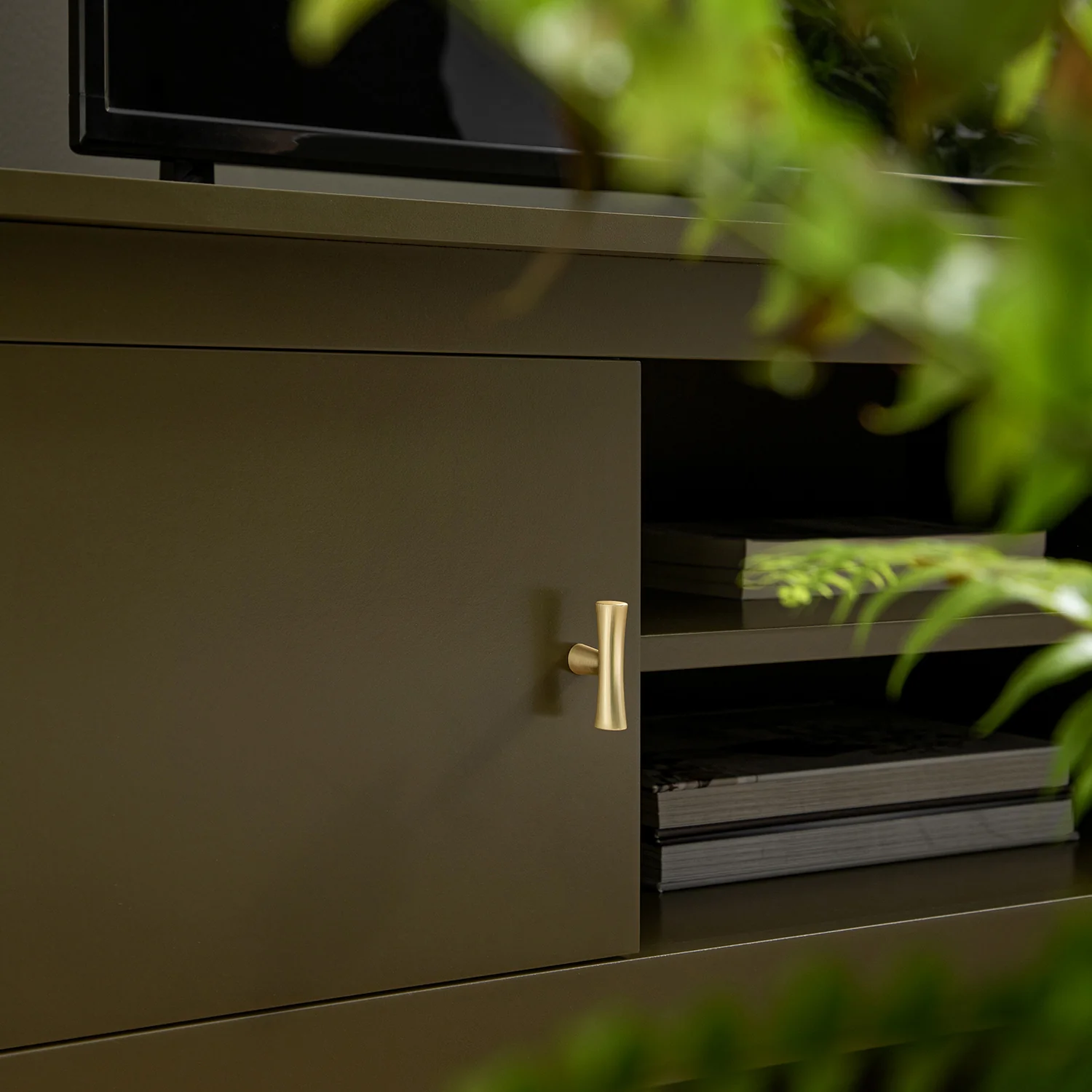 Oakham 120cm Corner TV Unit, Olive Grove - Image 6