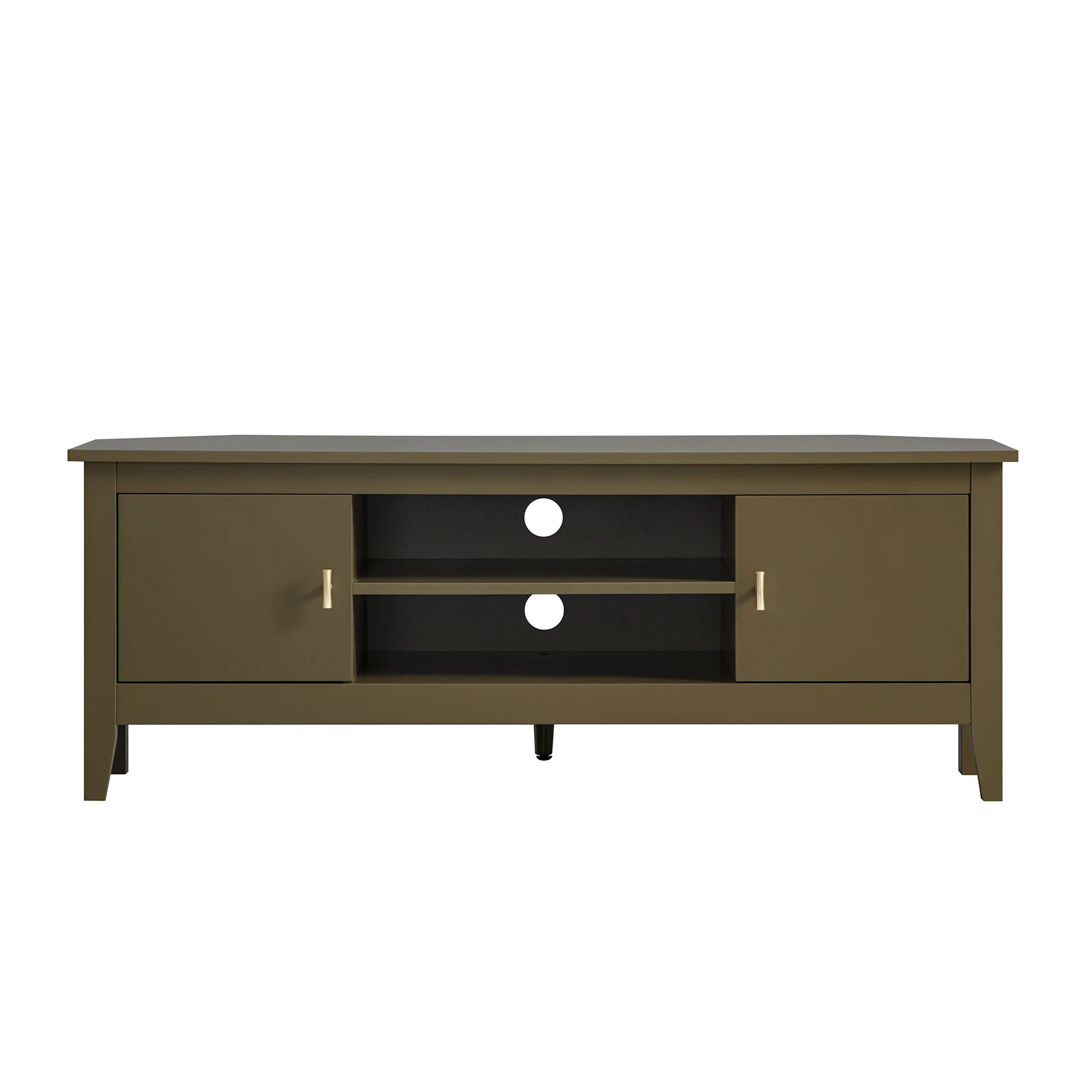 Oakham 120cm Corner TV Unit, Olive Grove - Image 7
