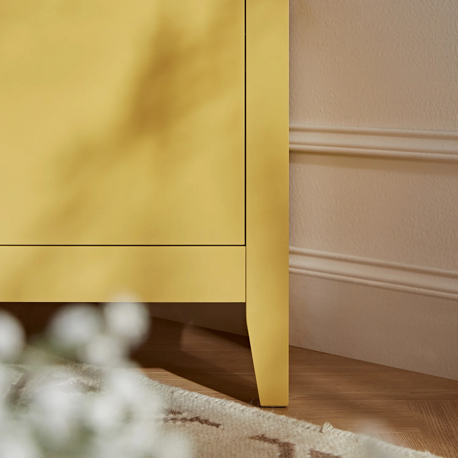 Oakham 120cm Corner TV Unit, Rattan Yellow - Image 6