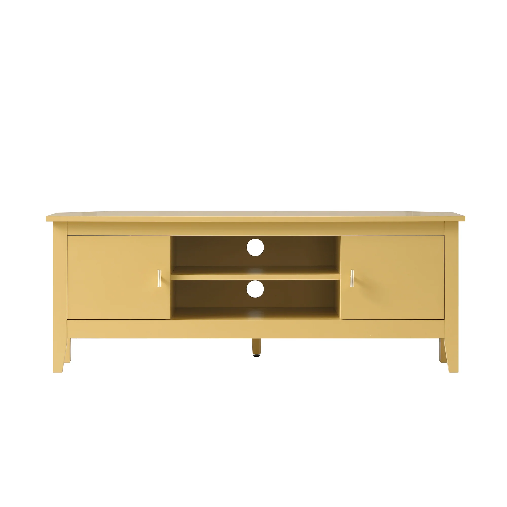 Oakham 120cm Corner TV Unit, Rattan Yellow - Image 7