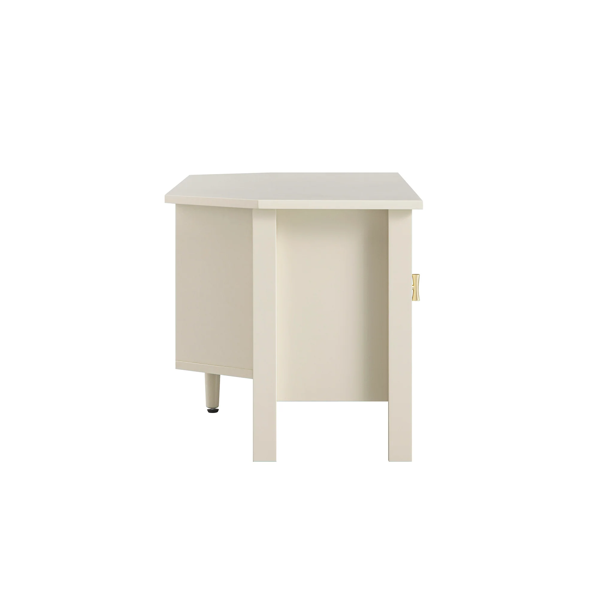 Oakham 120cm Corner TV Unit, Shaded White - Image 7