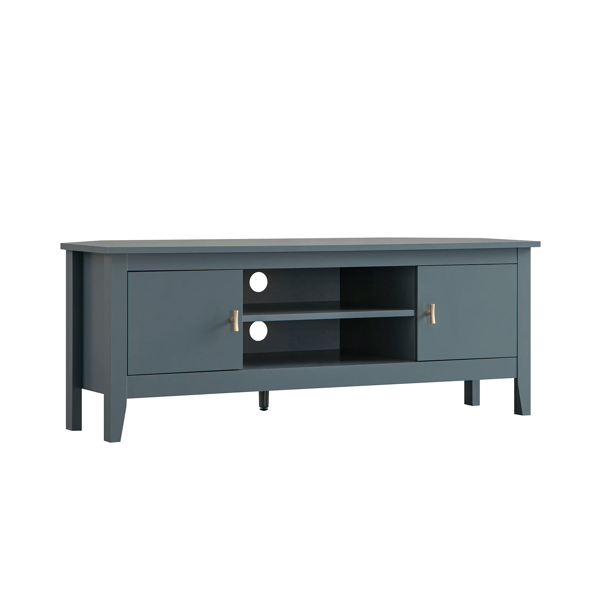 Oakham 120cm Corner TV Unit, Stormy Blue - Image 11