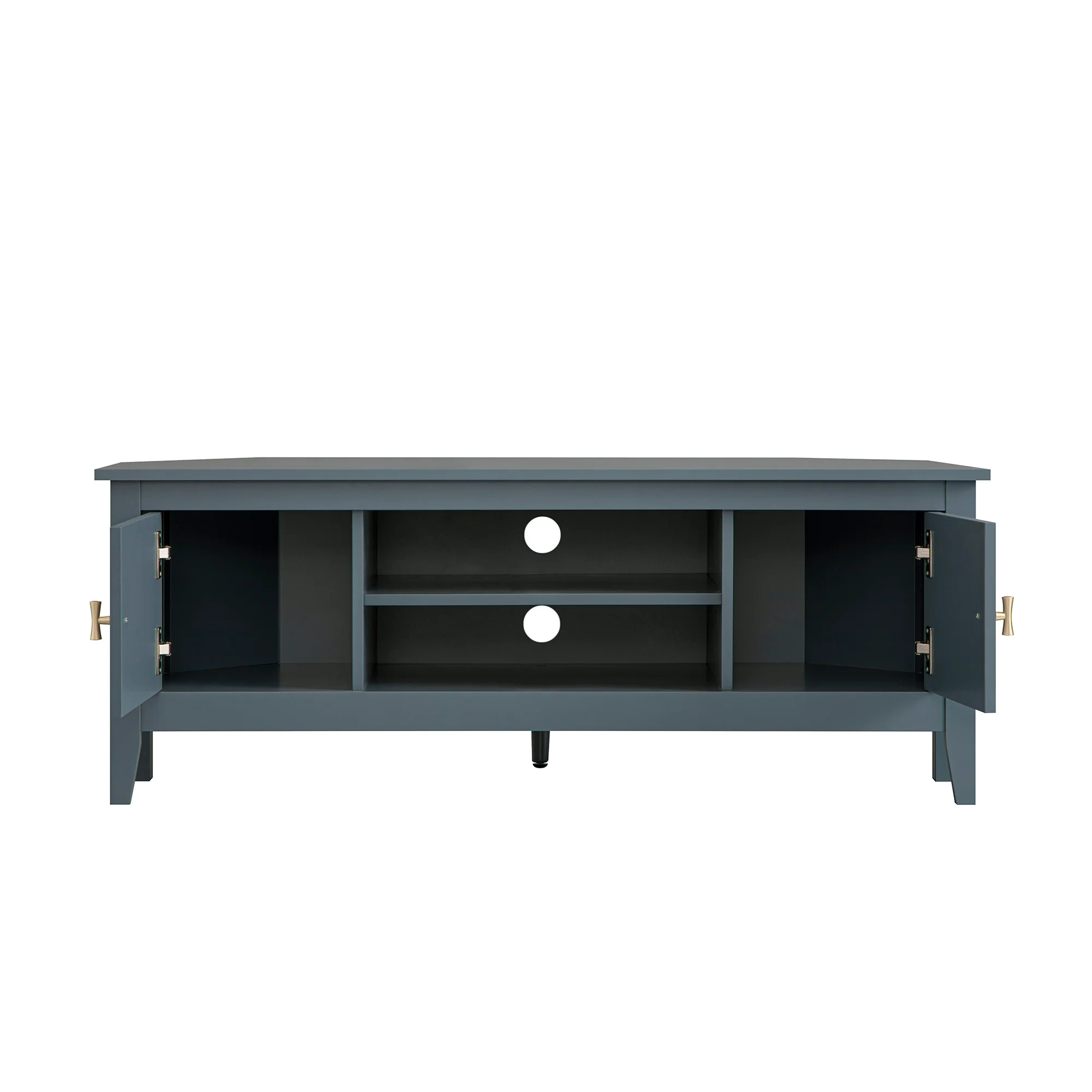 Oakham 120cm Corner TV Unit, Stormy Blue - Image 12