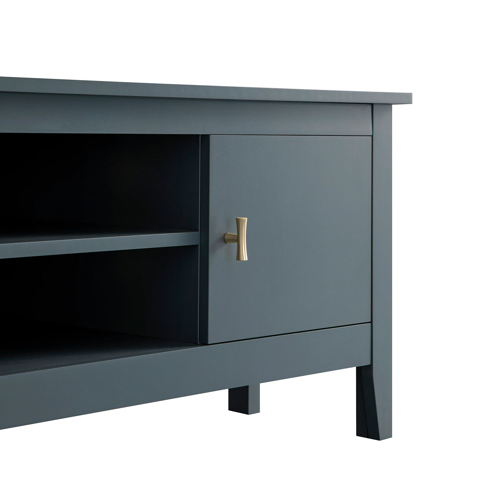 Oakham 120cm Corner TV Unit, Stormy Blue - Image 16