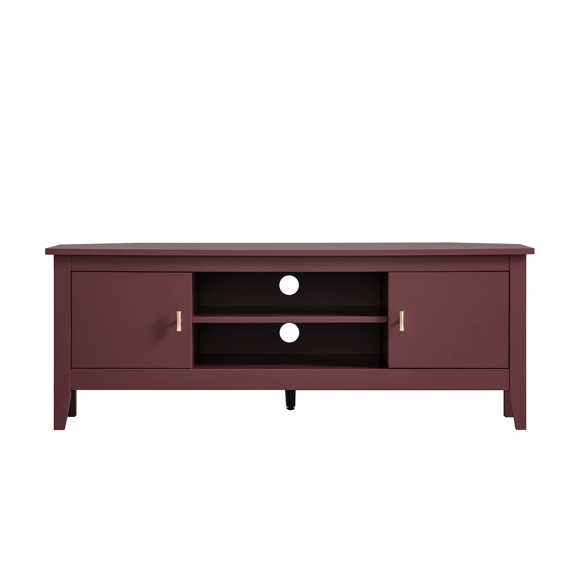 Oakham 120cm Corner TV Unit, Wild Cherry - Image 2