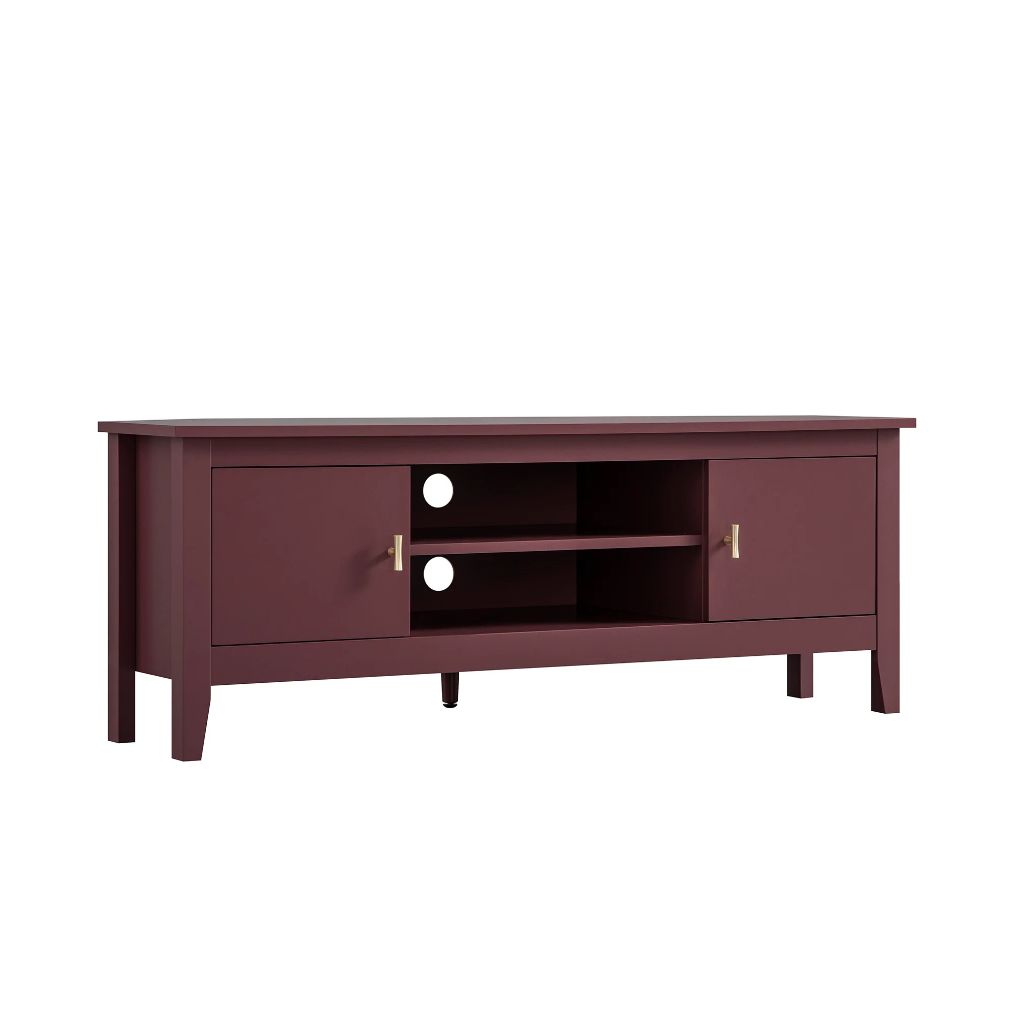 Oakham 120cm Corner TV Unit, Wild Cherry - Image 4