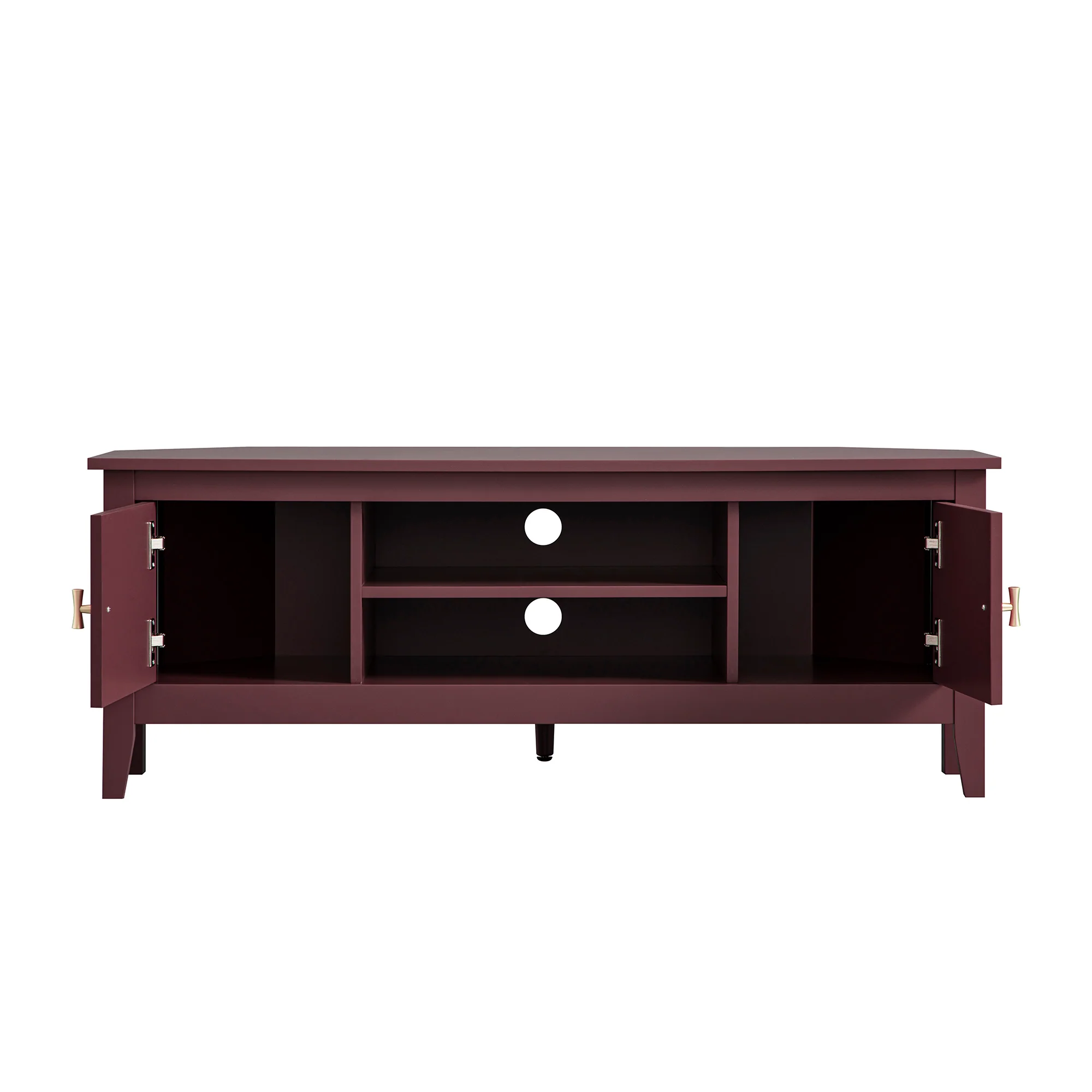 Oakham 120cm Corner TV Unit, Wild Cherry - Image 5