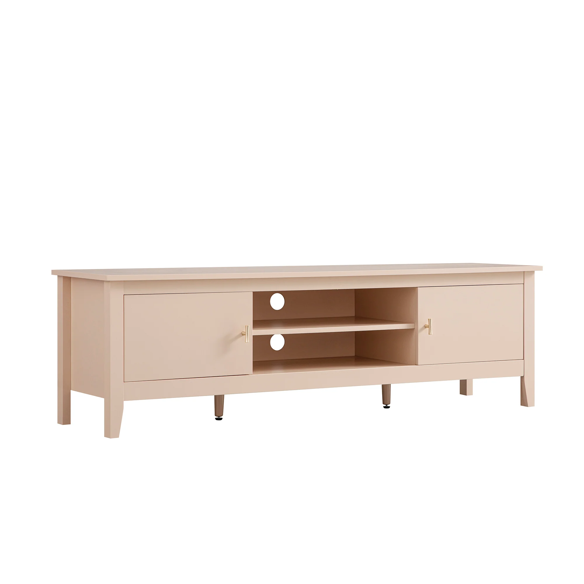 Oakham 150cm TV Unit, Nude Pink - Image 2