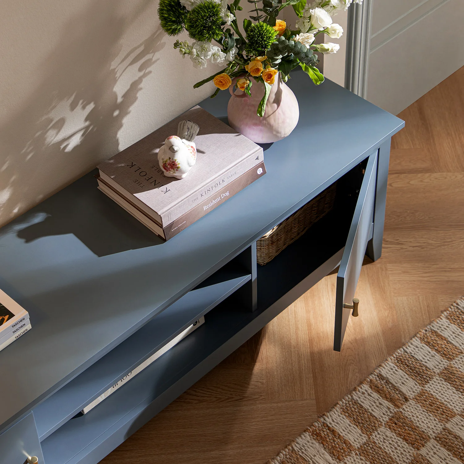 Oakham 150cm TV Unit, Stormy Blue - Image 4
