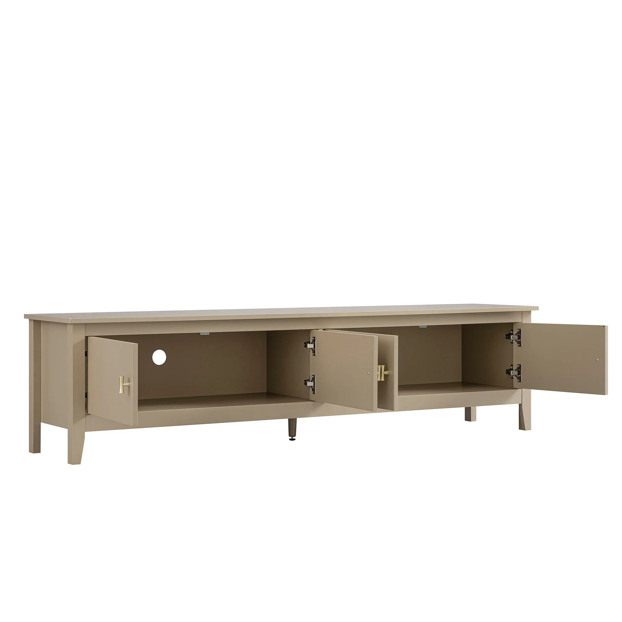 Oakham 180cm Wide TV Unit, Deep Greige - Image 10