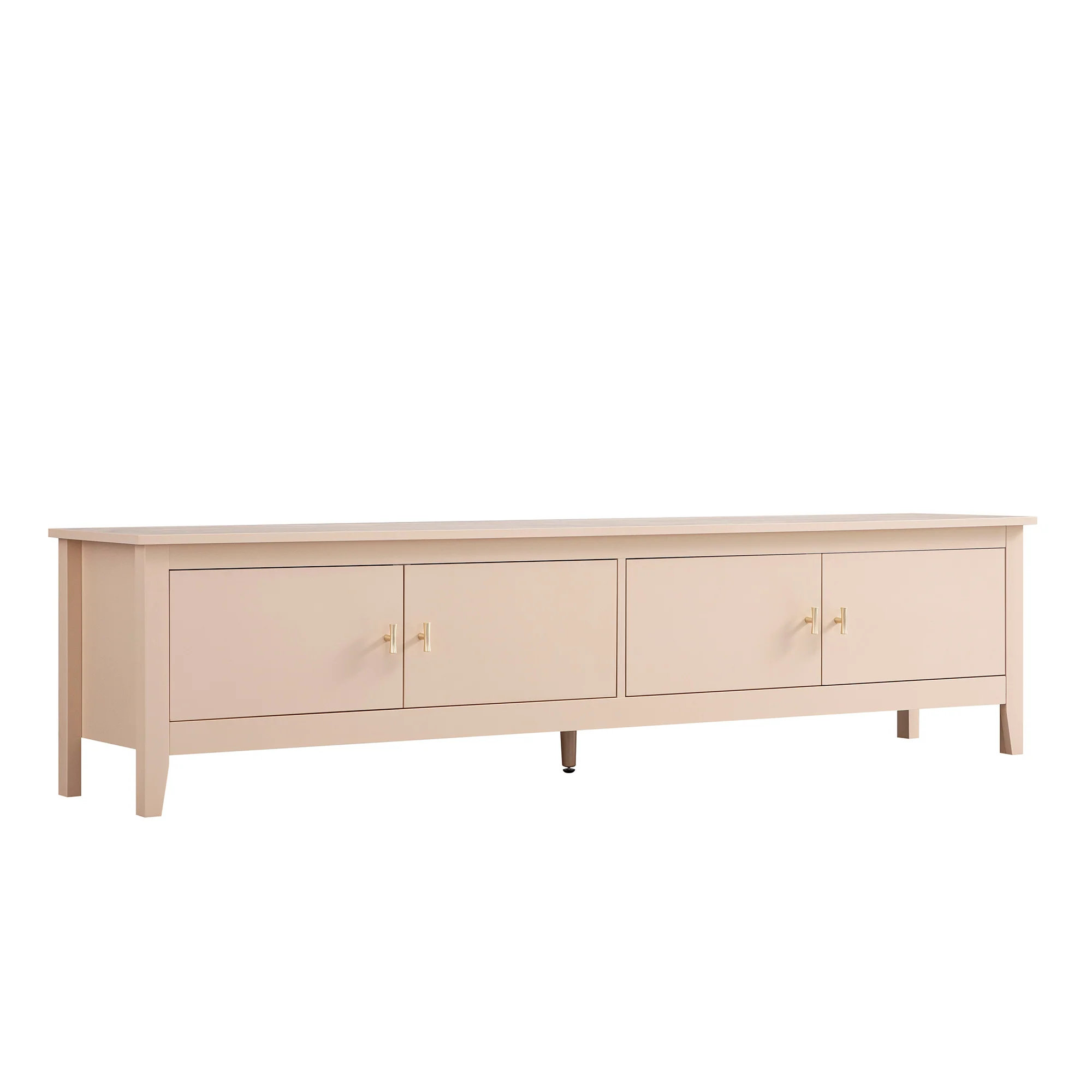 Oakham 180cm Wide TV Unit, Nude Pink - Image 2