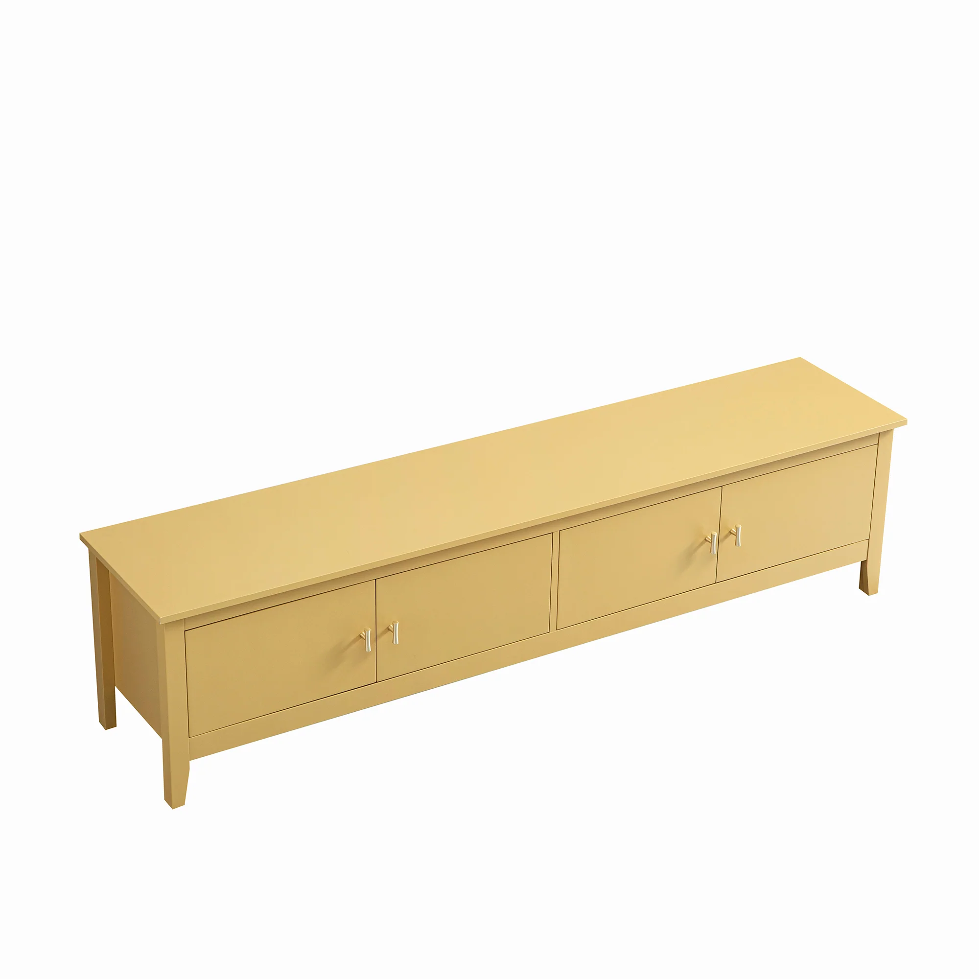 Oakham 180cm Wide TV Unit, Rattan Yellow - Image 6