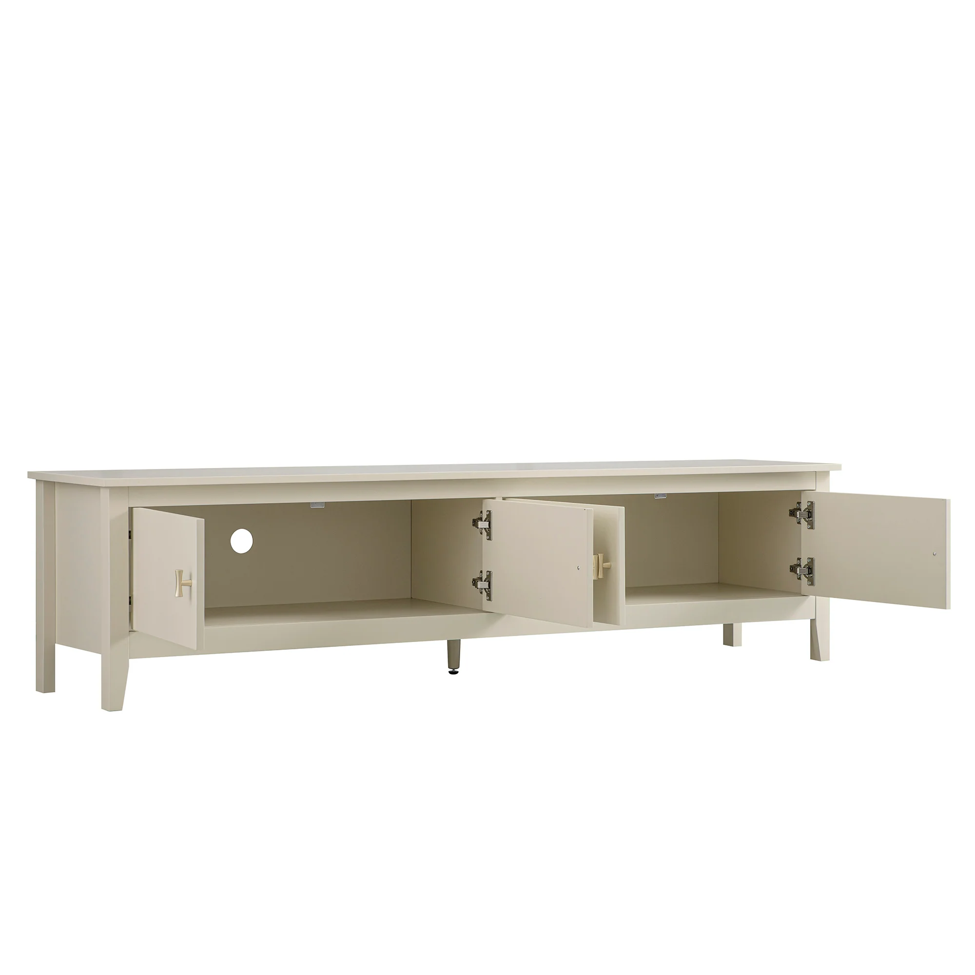 Oakham 180cm Wide TV Unit, Shaded White - Image 11