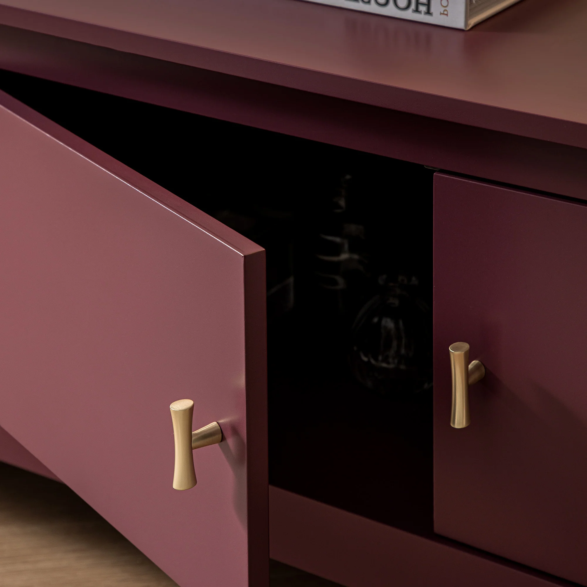 Oakham 180cm Wide TV Unit, Wild Cherry - Image 6
