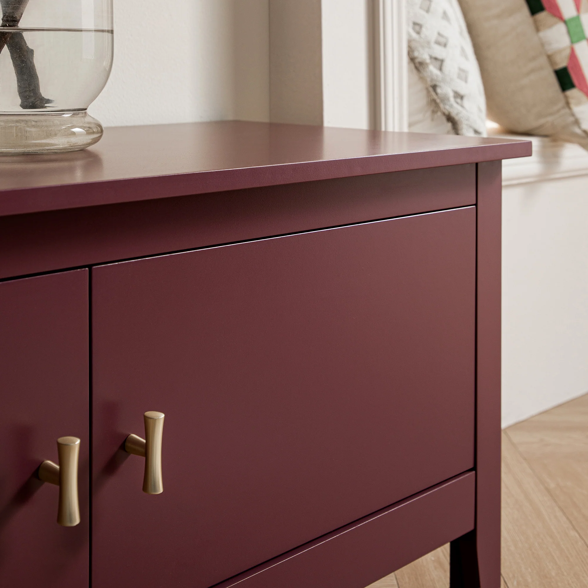 Oakham 180cm Wide TV Unit, Wild Cherry - Image 7