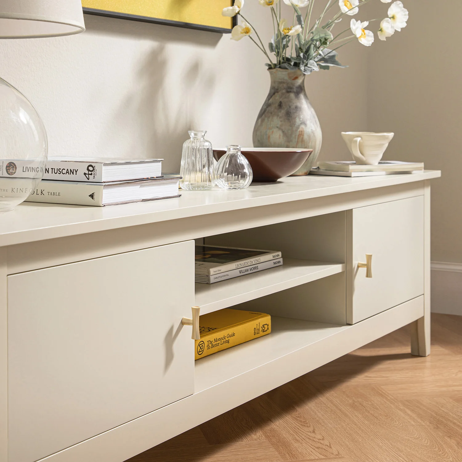 Oakham 150cm TV Unit, Shaded White - Image 4