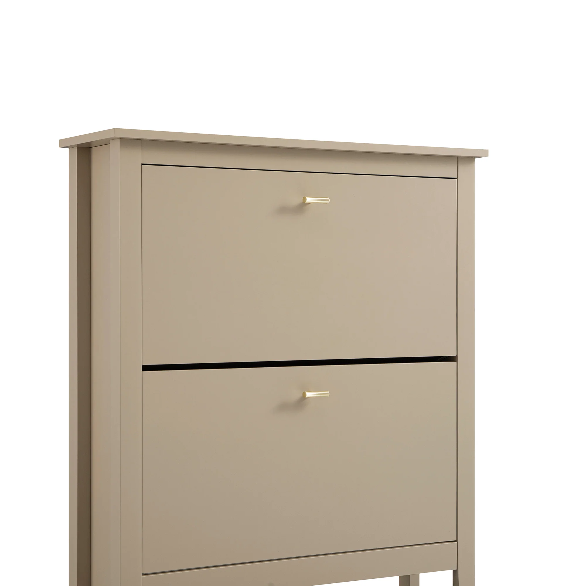 Oakham 2-Tier Shoe Cabinet, Deep Greige - Image 13