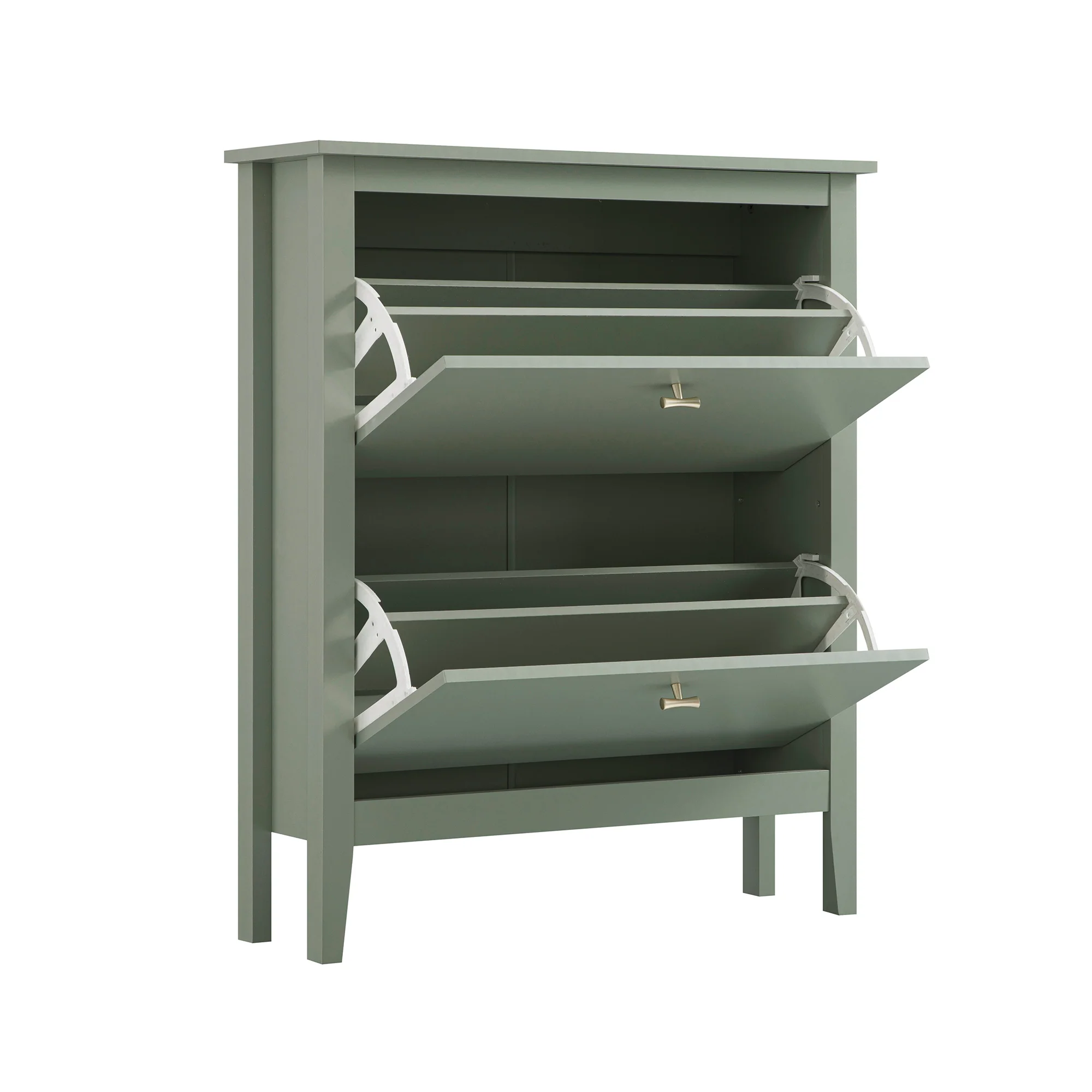 Oakham 2-Tier Shoe Cabinet, Desert Sage - Image 4