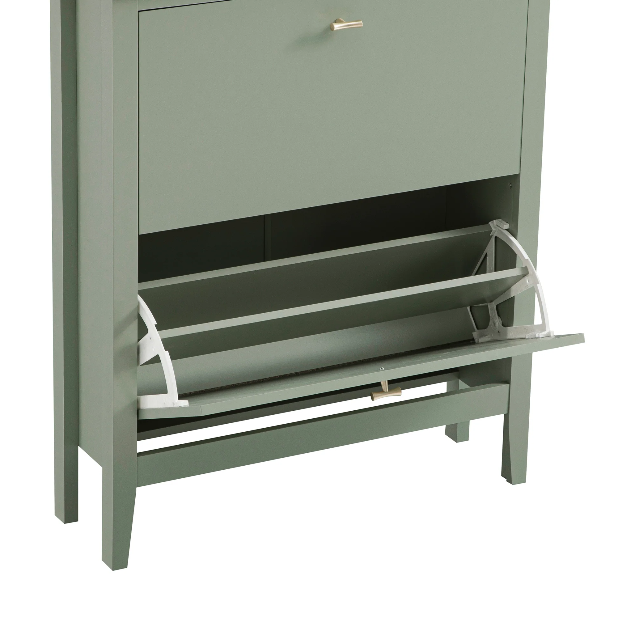 Oakham 2-Tier Shoe Cabinet, Desert Sage - Image 8