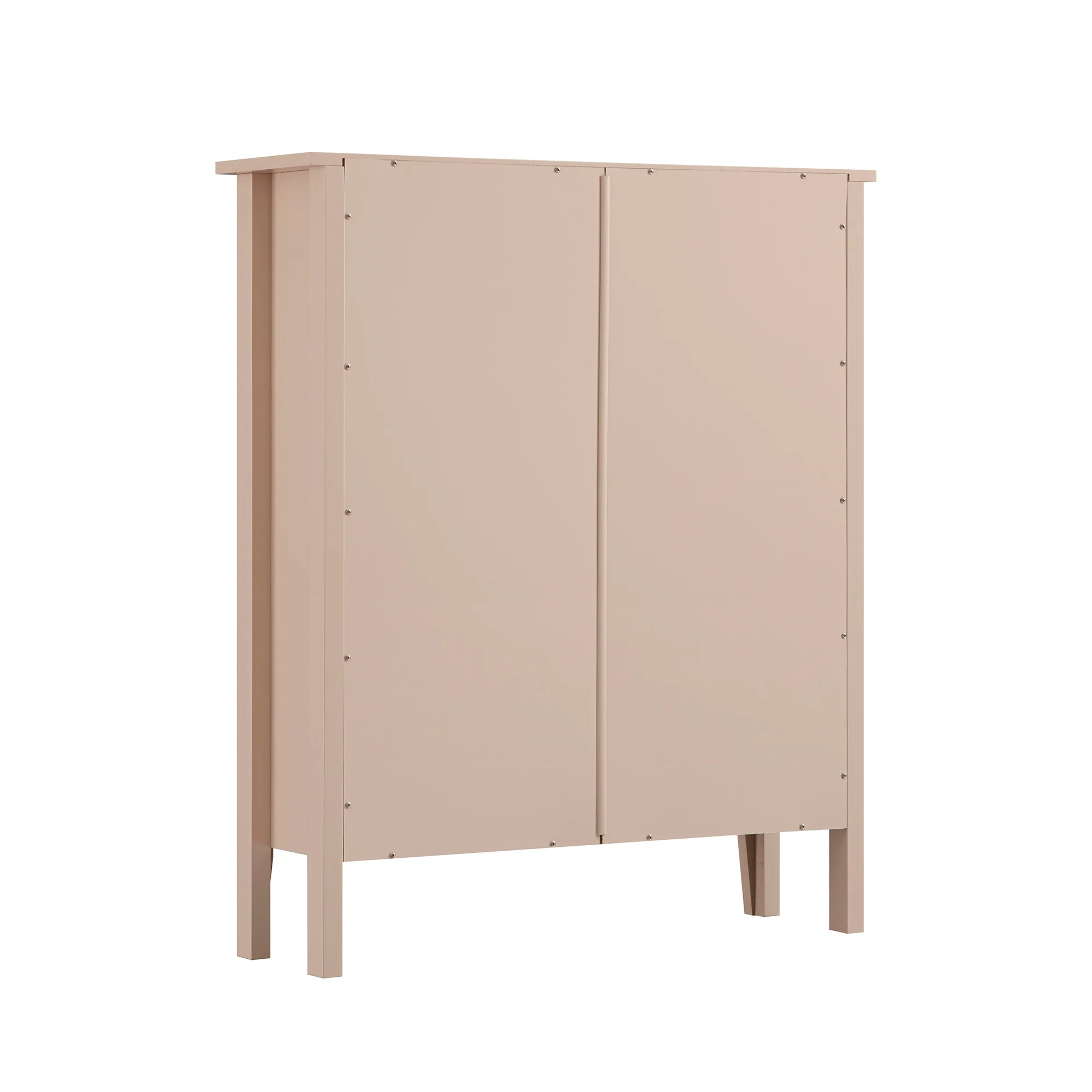Oakham 2-Tier Shoe Cabinet, Nude Pink - Image 6