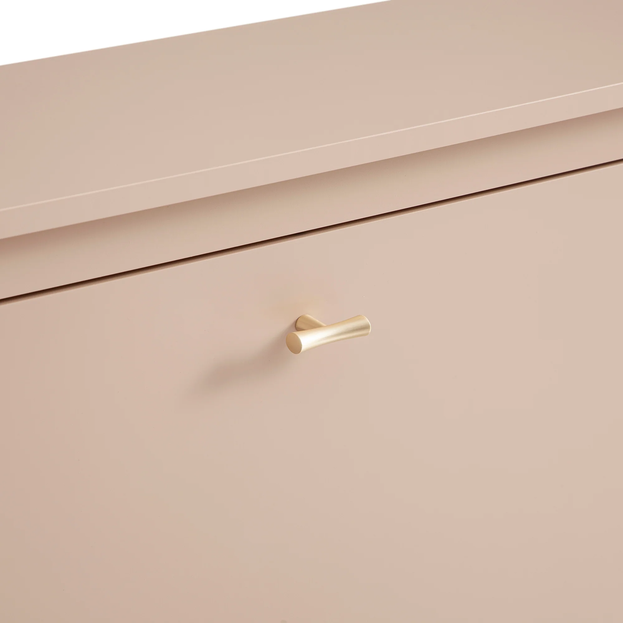 Oakham 2-Tier Shoe Cabinet, Nude Pink - Image 9