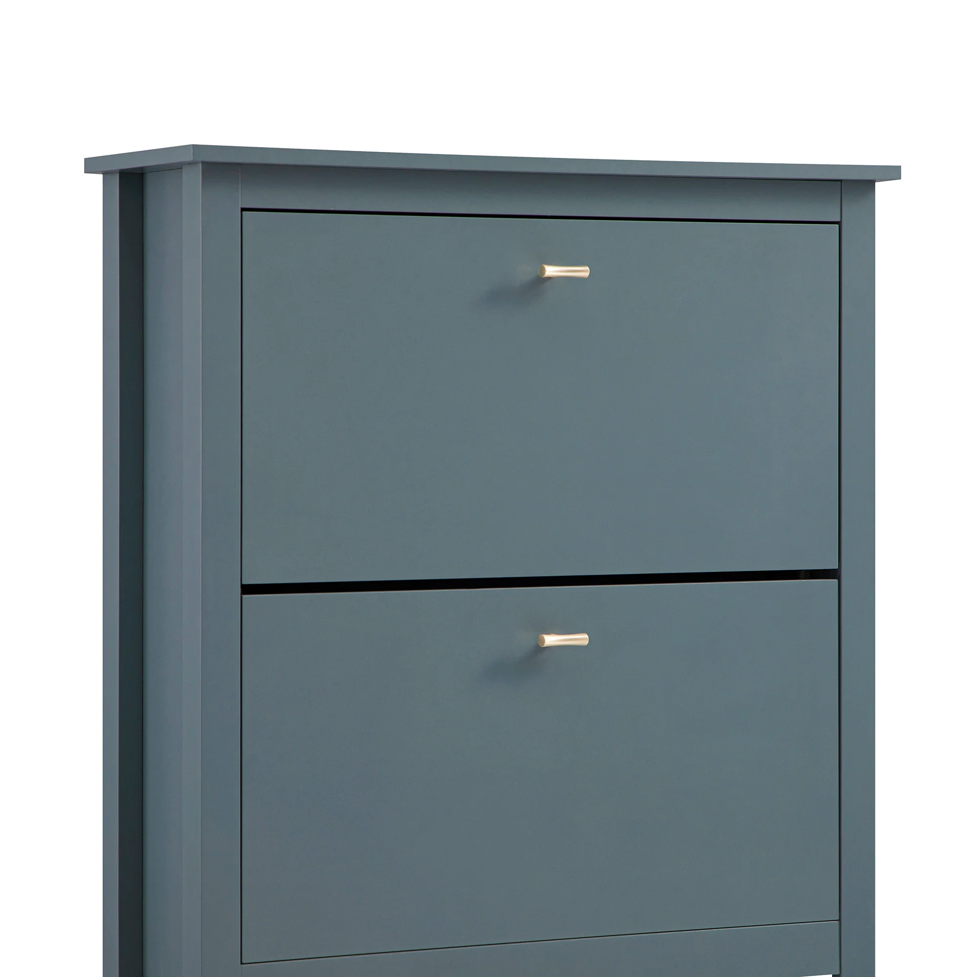 Oakham 2-Tier Shoe Cabinet, Stormy Blue - Image 14