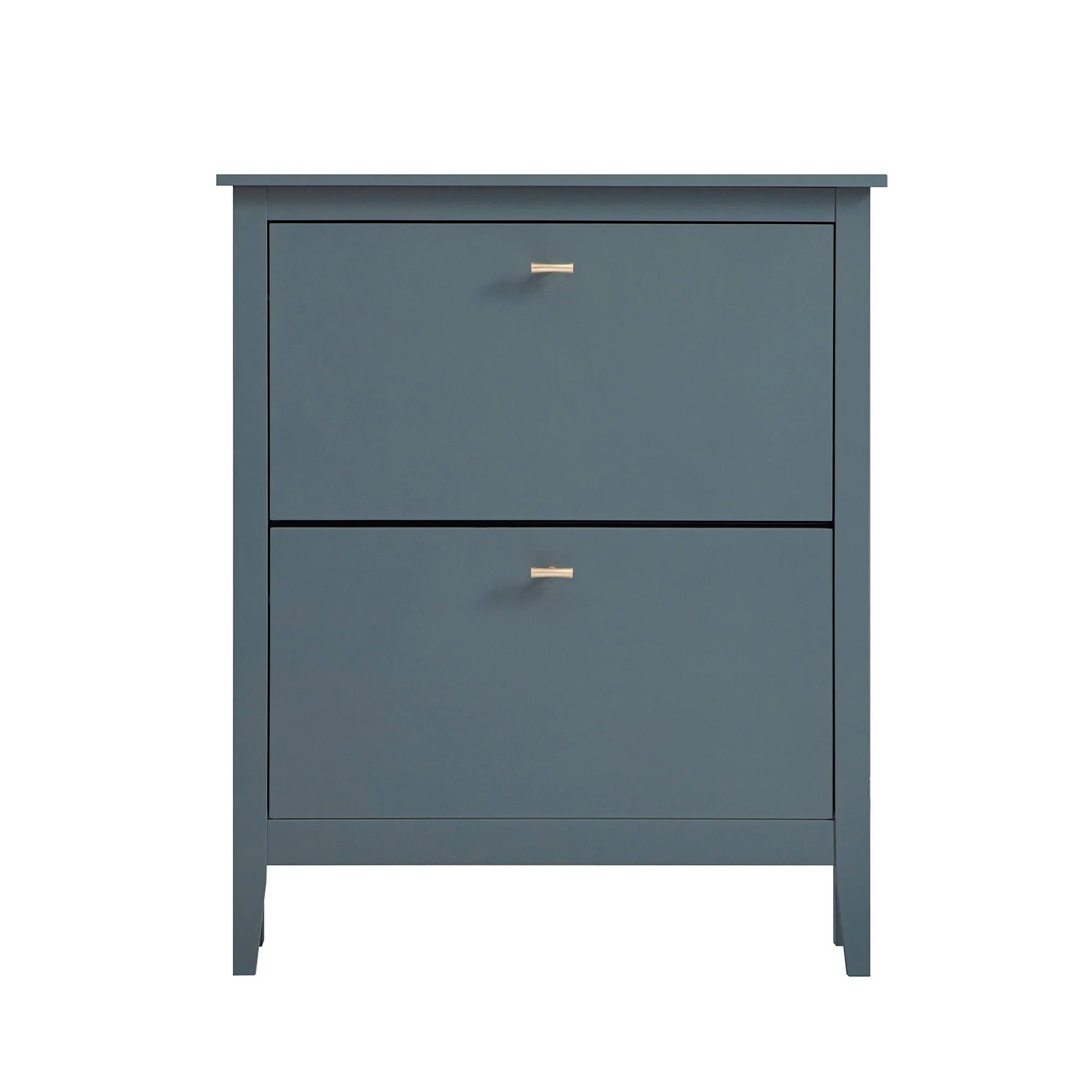 Oakham 2-Tier Shoe Cabinet, Stormy Blue - Image 7