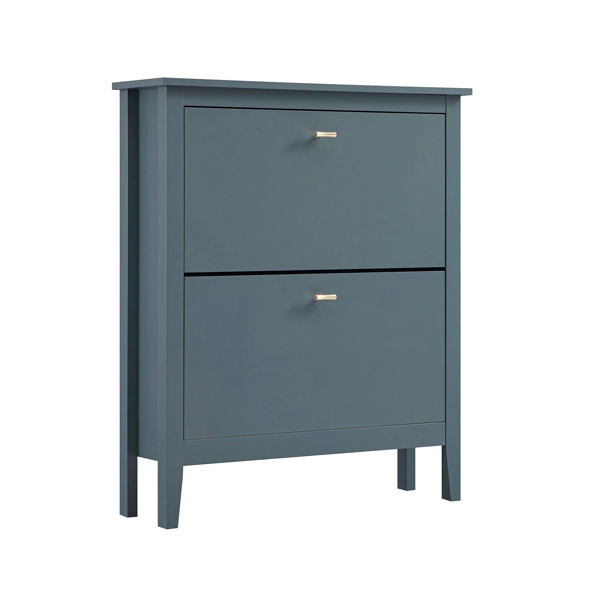 Oakham 2-Tier Shoe Cabinet, Stormy Blue - Image 8
