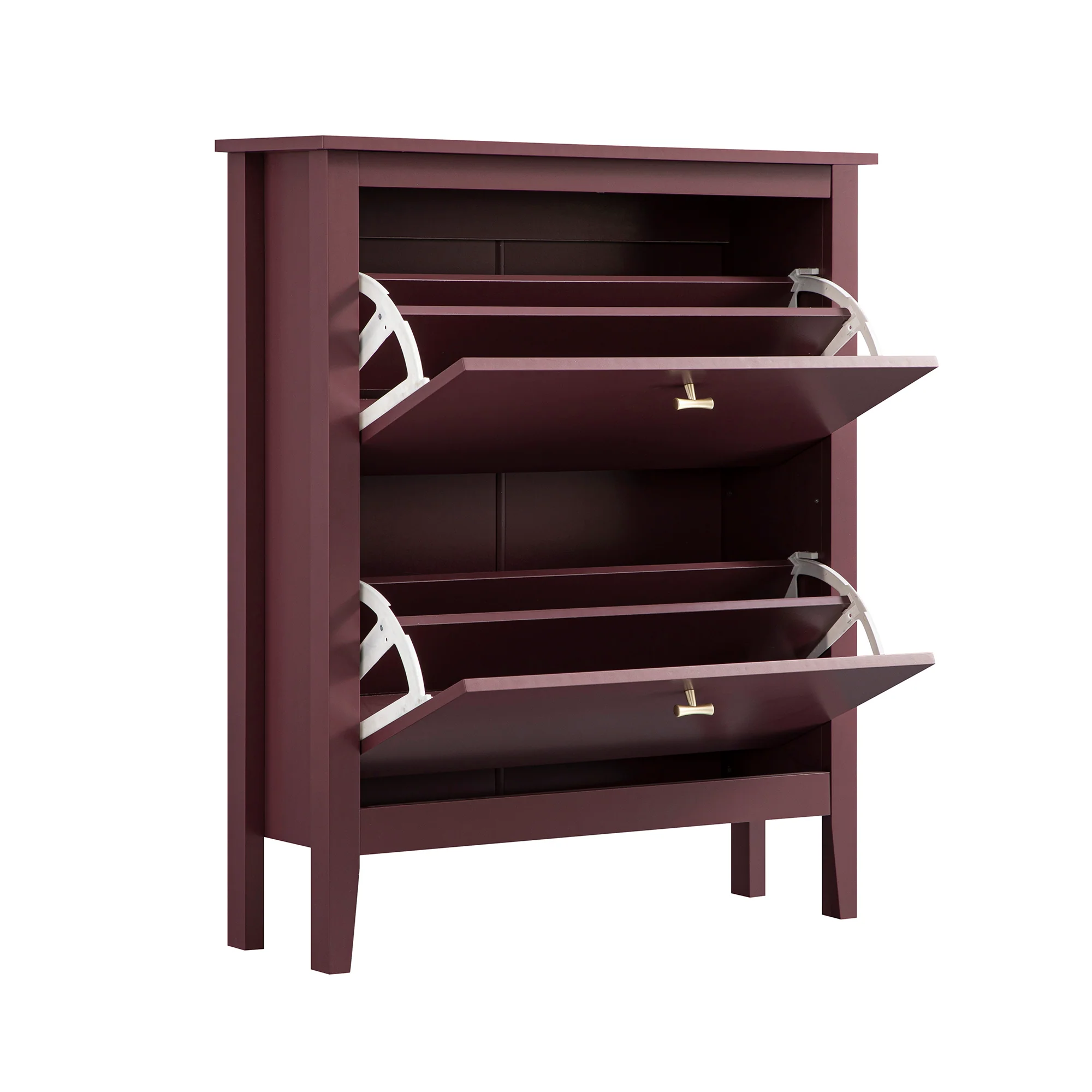 Oakham 2-Tier Shoe Cabinet, Wild Cherry - Image 10