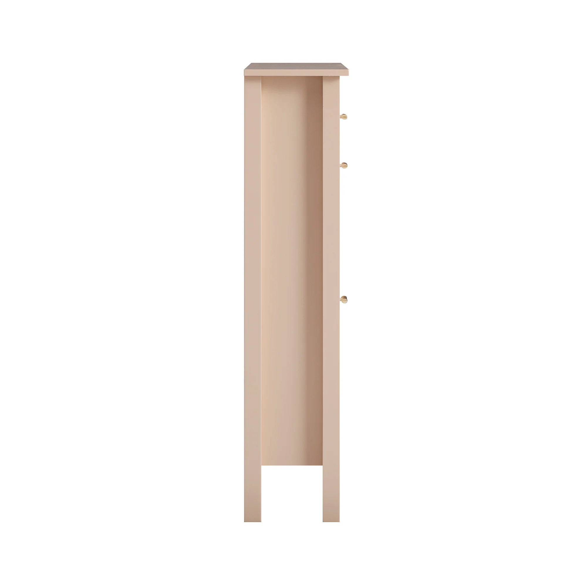 Oakham 2-Tier Shoe Cabinet with Top Drawer, Nude Pink - Image 11
