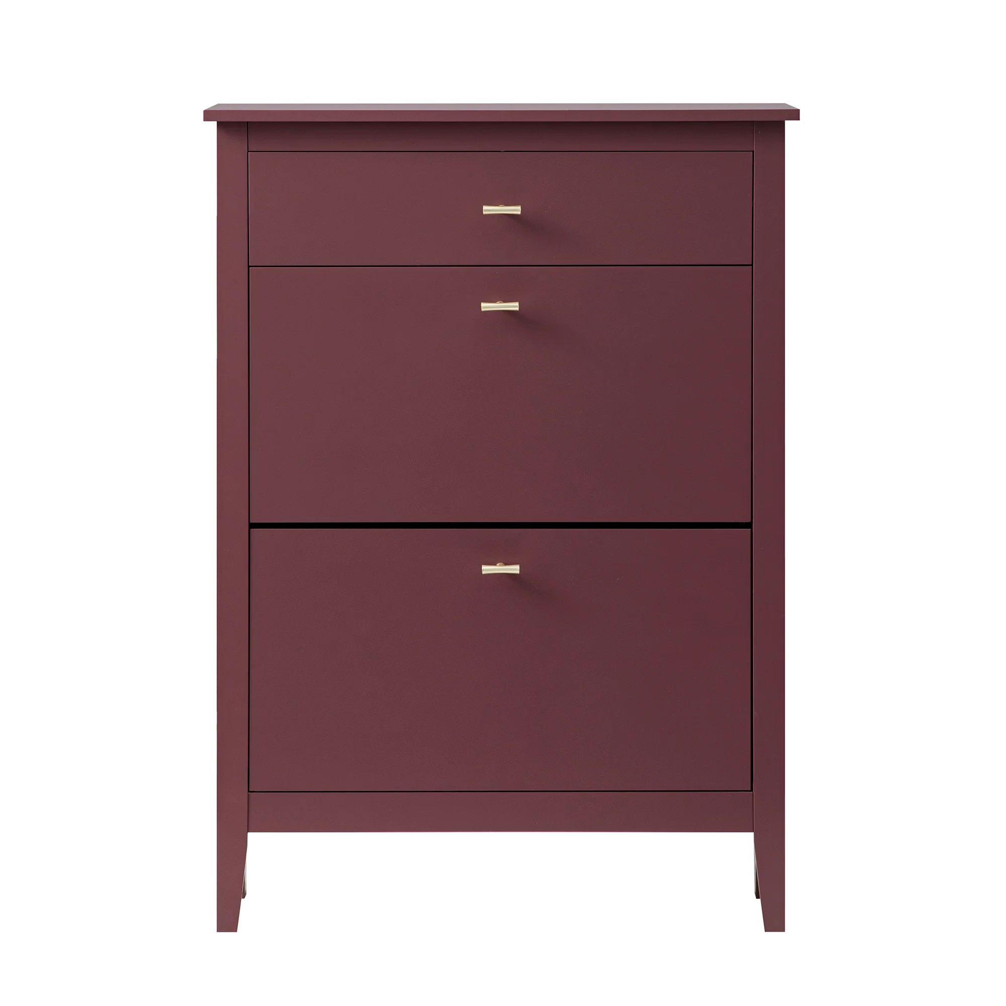 Oakham 2-Tier Shoe Cabinet with Top Drawer, Wild Cherry - Image 7