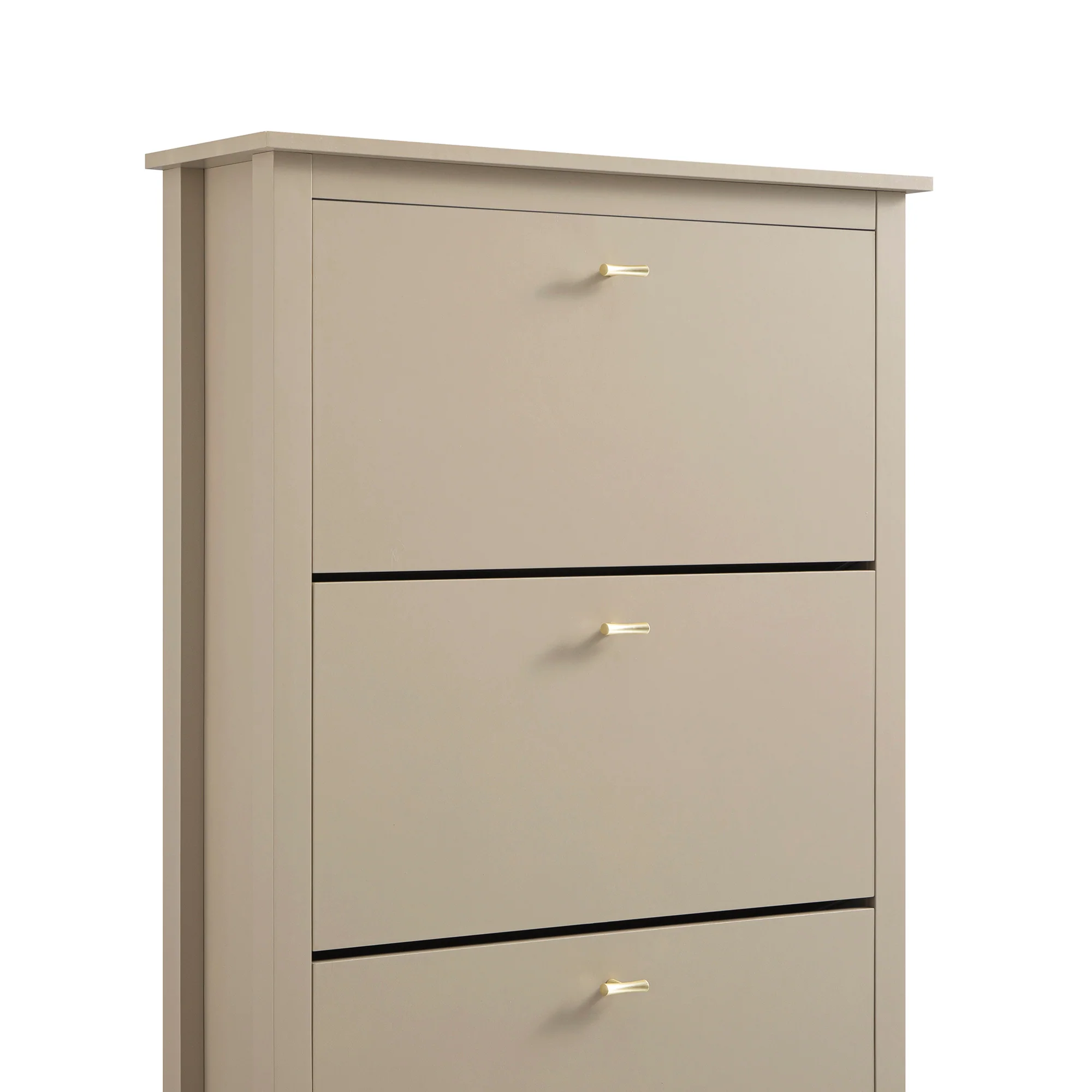 Oakham 3-Tier Shoe Cabinet, Deep Greige - Image 13