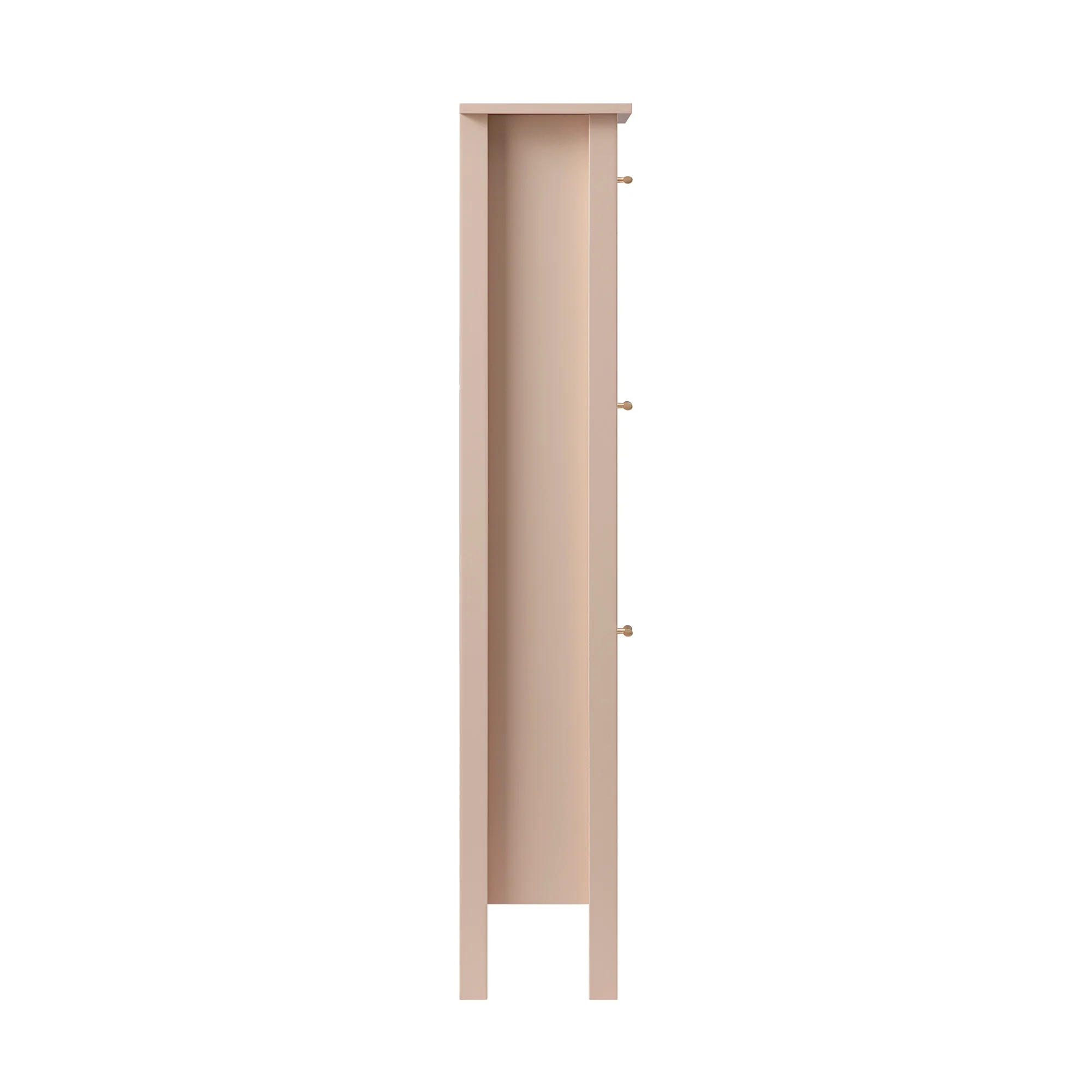 Oakham 3-Tier Shoe Cabinet, Nude Pink - Image 10