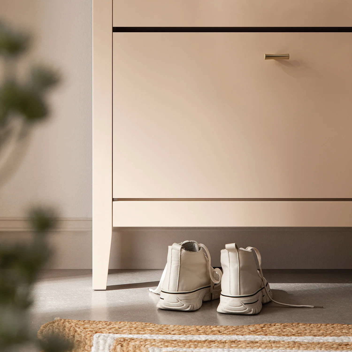 Oakham 3-Tier Shoe Cabinet, Nude Pink - Image 5