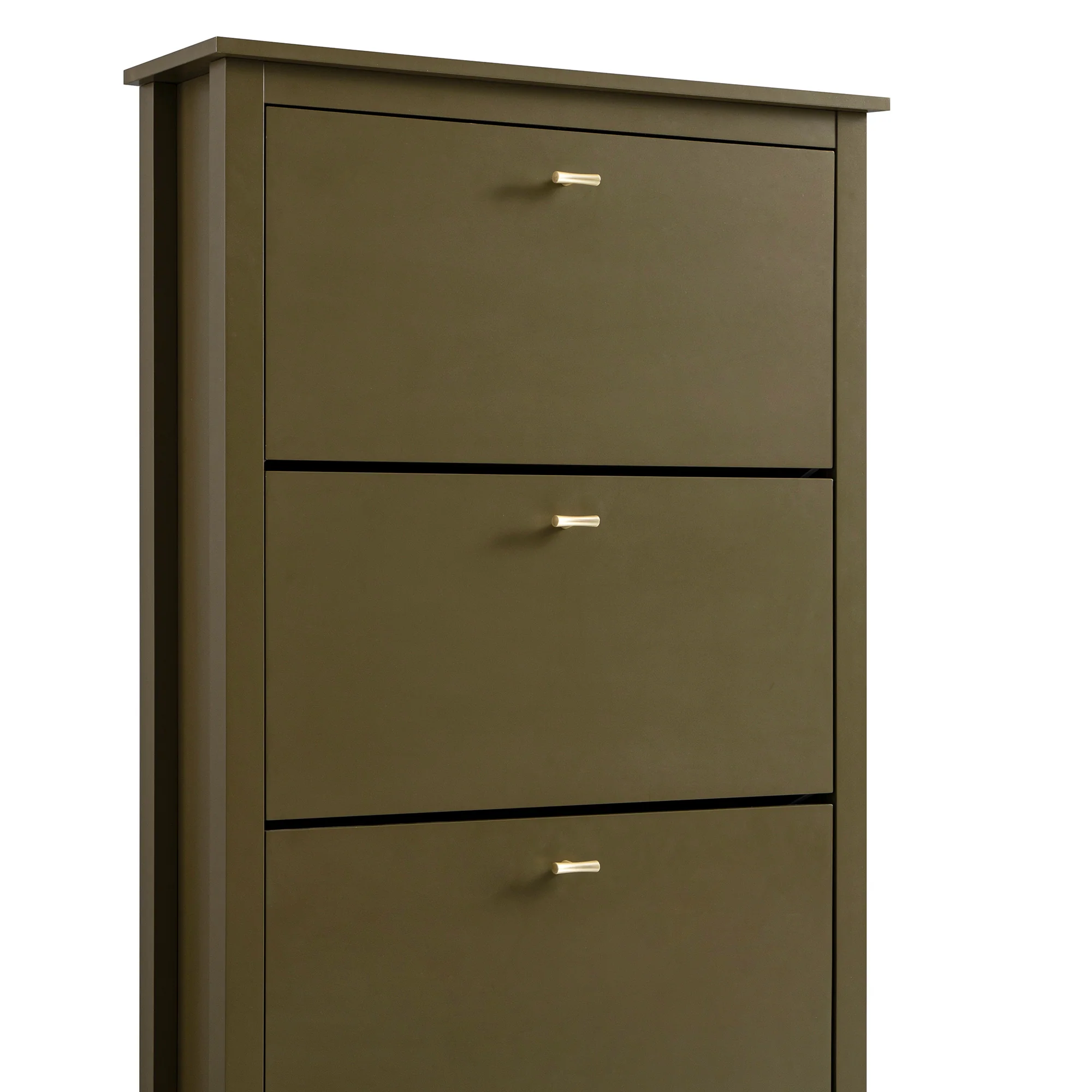 Oakham 3-Tier Shoe Cabinet, Olive Grove - Image 8