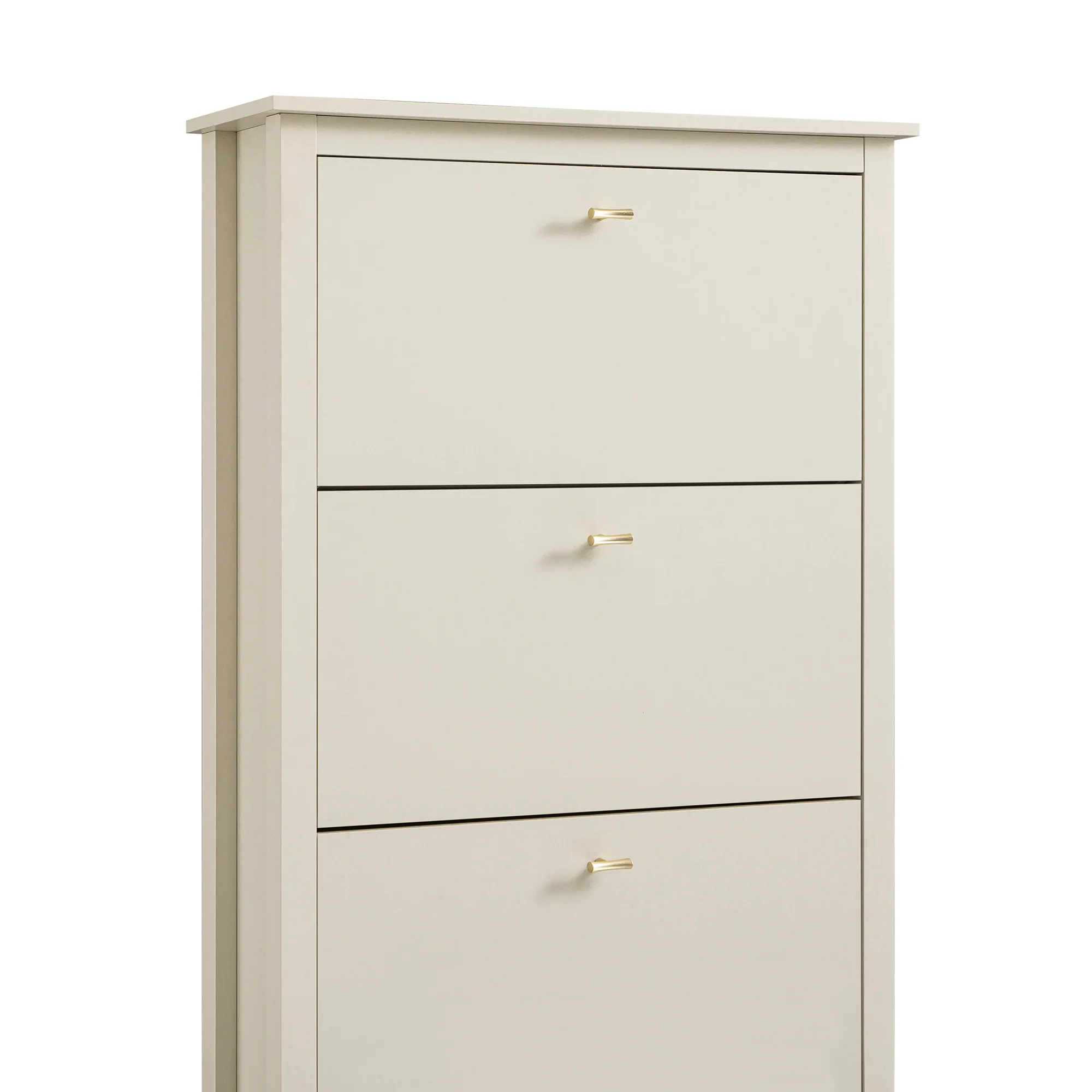 Oakham 3-Tier Shoe Cabinet, Shaded White - Image 13