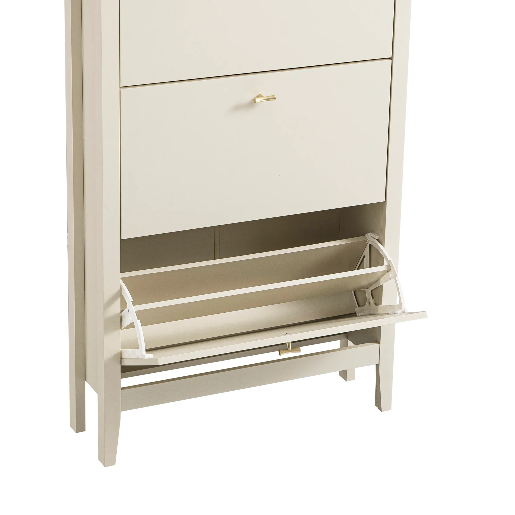 Oakham 3-Tier Shoe Cabinet, Shaded White - Image 14